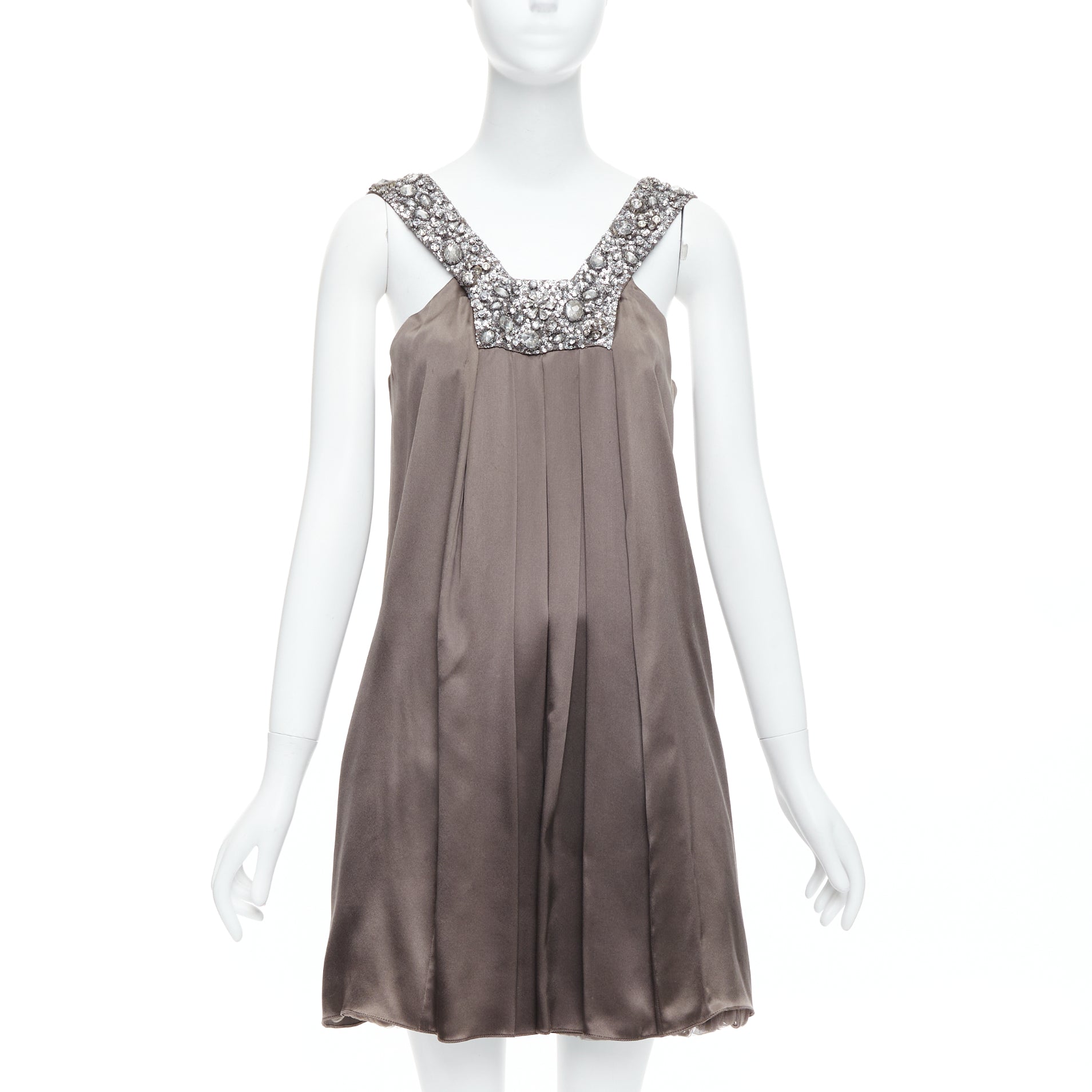 Collette Dinnigan Bronze Neckline Dress
