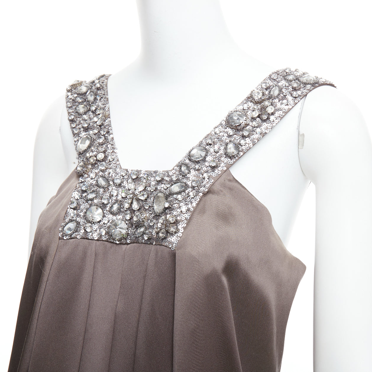 Collette Dinnigan Bronze Neckline Dress - Back view