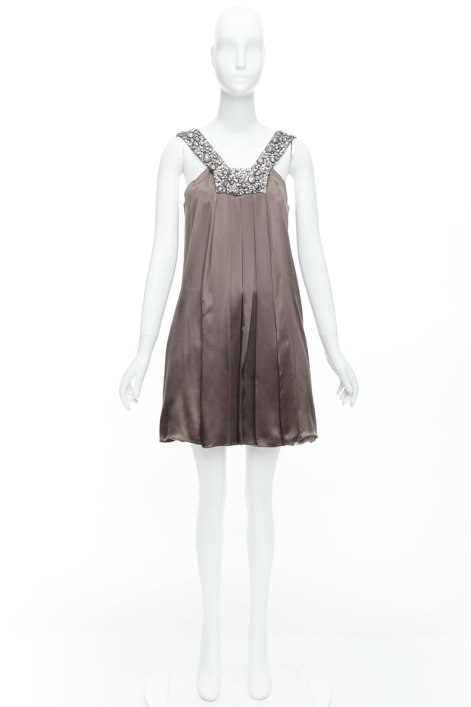 Collette Dinnigan Bronze Neckline Dress - Image 11