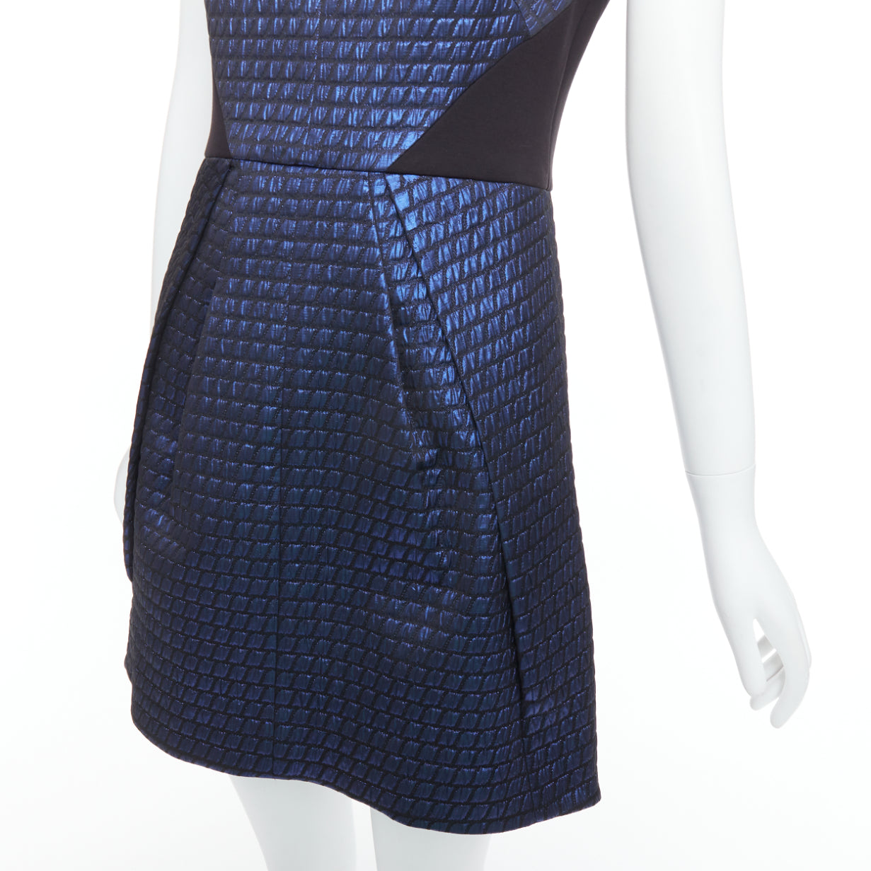 Tibi Lurex Jacquard Dress - Back view