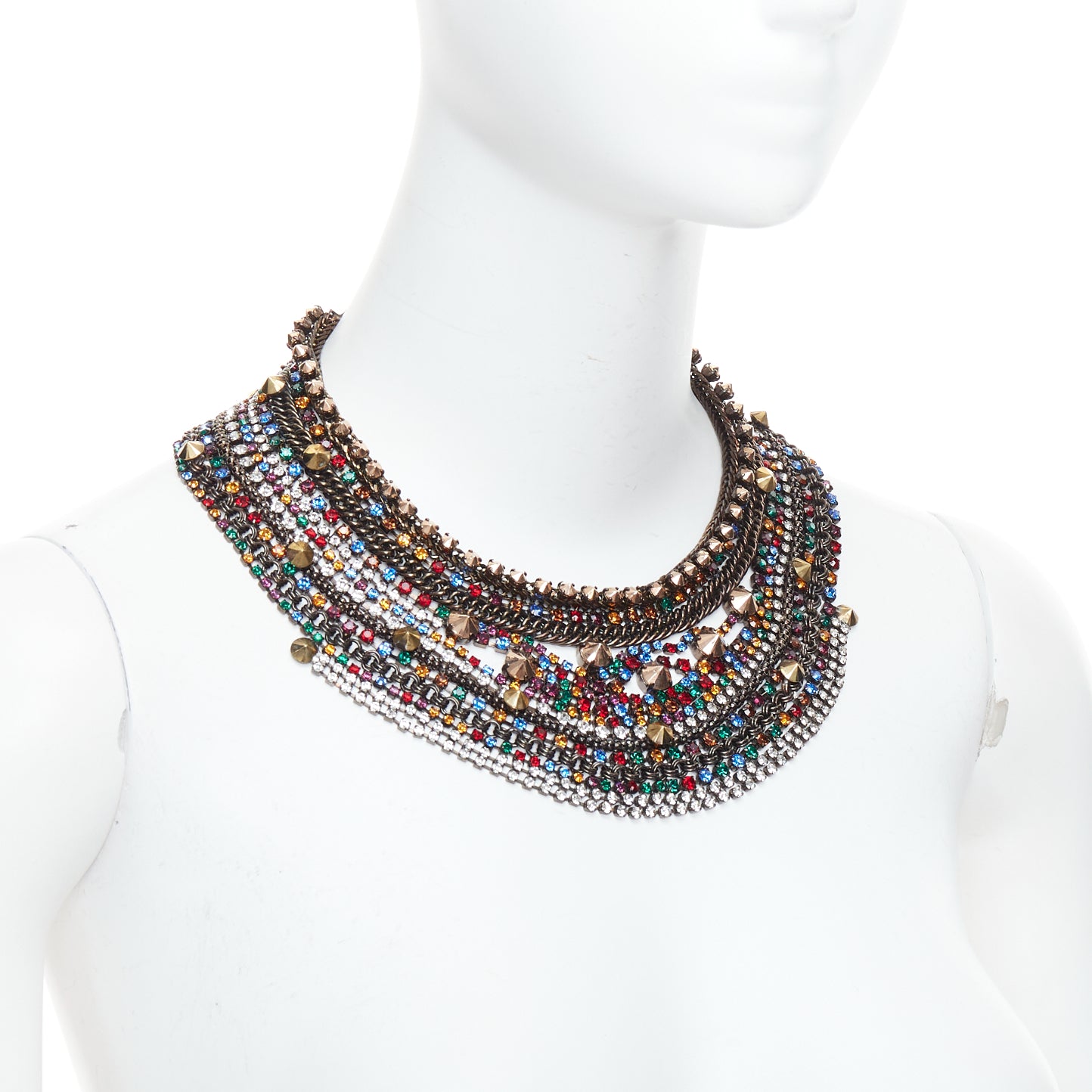 Iosselliani Rhinestone Collar Necklace - Image 6
