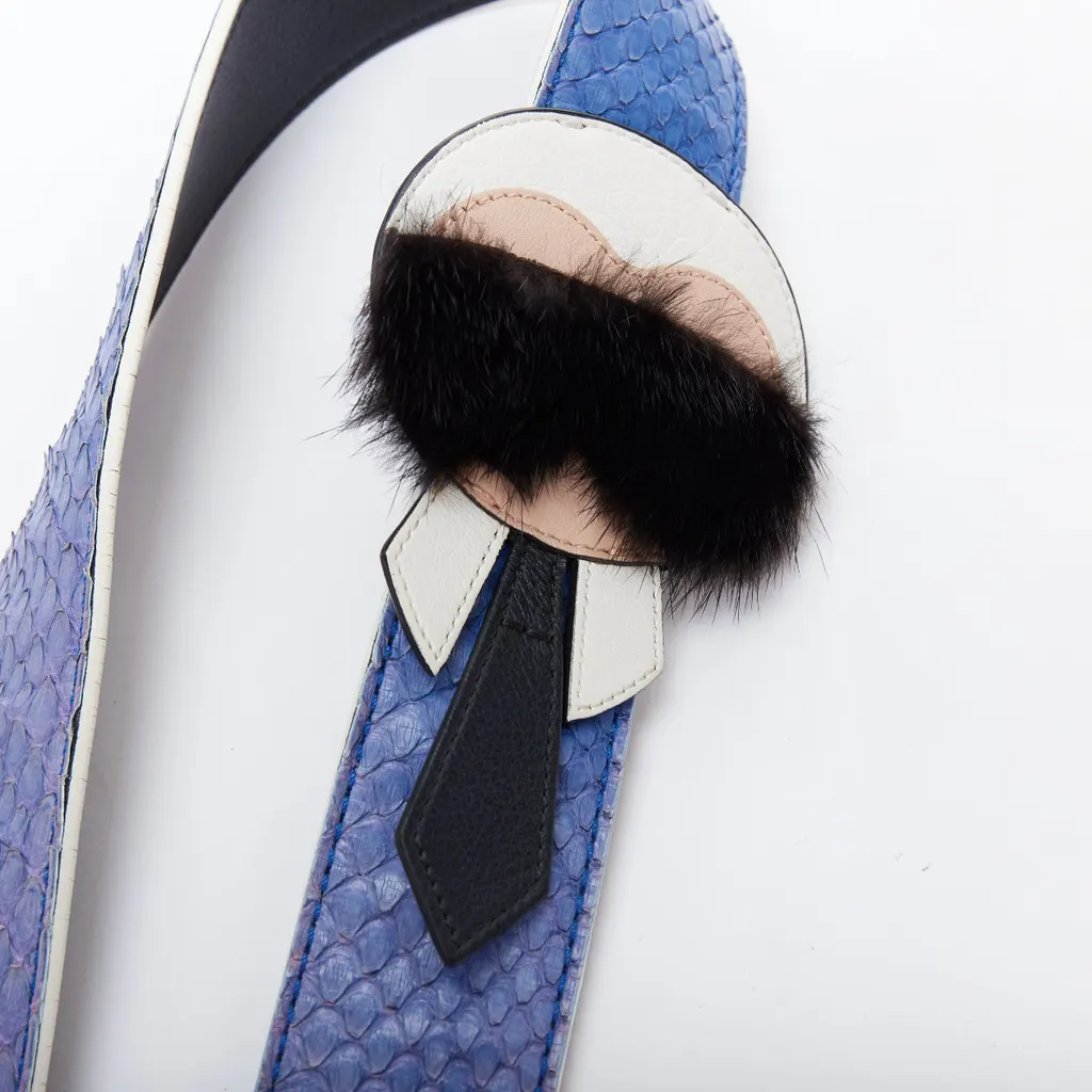 Fendi Karlito Purple Leather Good - Back View