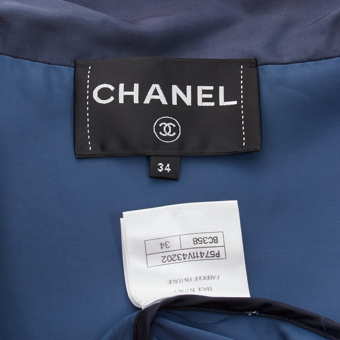 Chanel Navy Bomber Jacket - Image 11