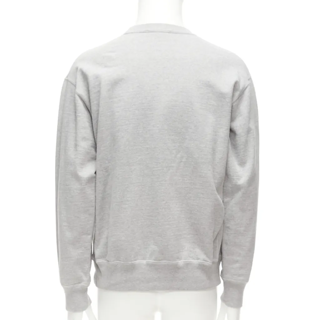 Comme Des Garcons Logo Varsity Sweatshirt Grey Cotton Never worn - Box View