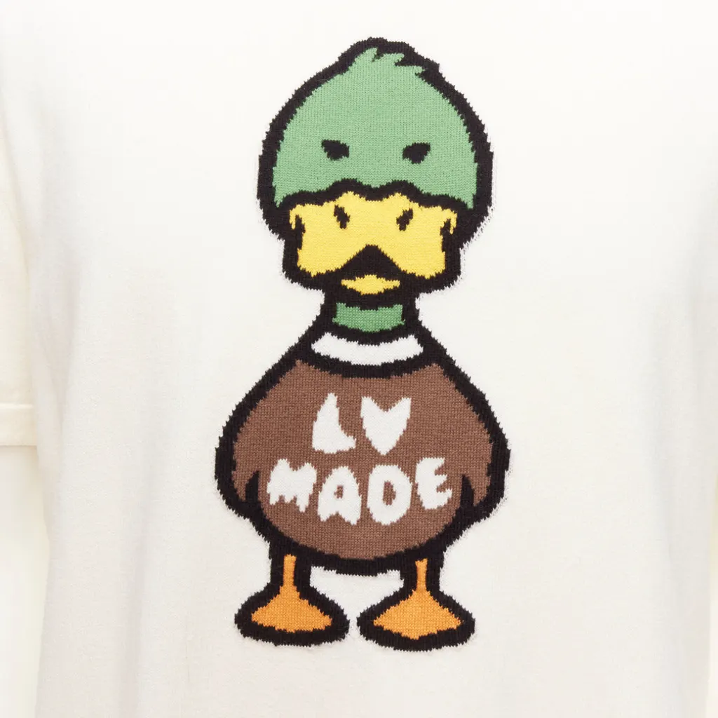 Louis Vuitton Duck Intarsia Top Ecru Cotton Very good - Back View