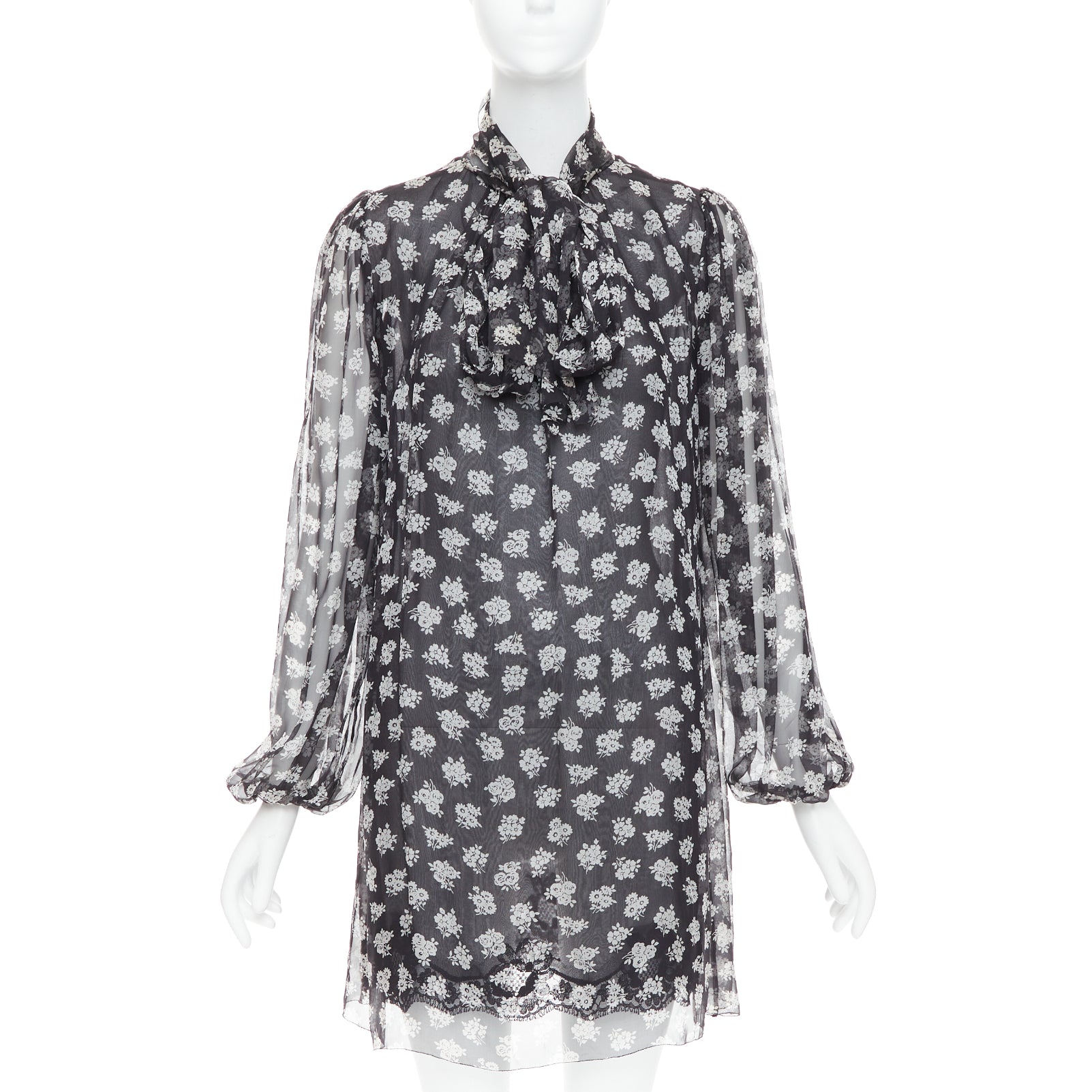 Dolce & Gabbana Floral Sheer Dress