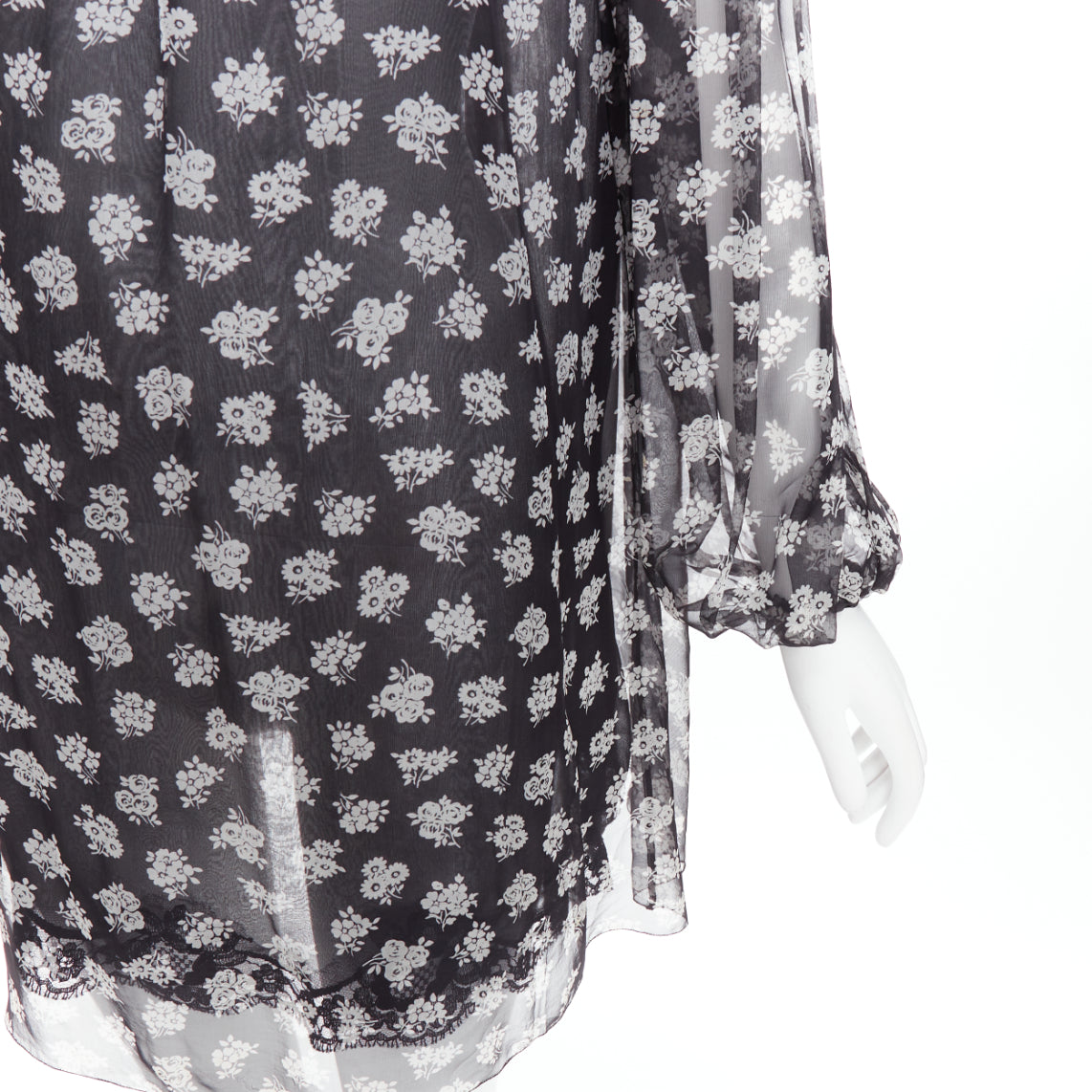 Dolce & Gabbana Floral Sheer Dress - Detail 1