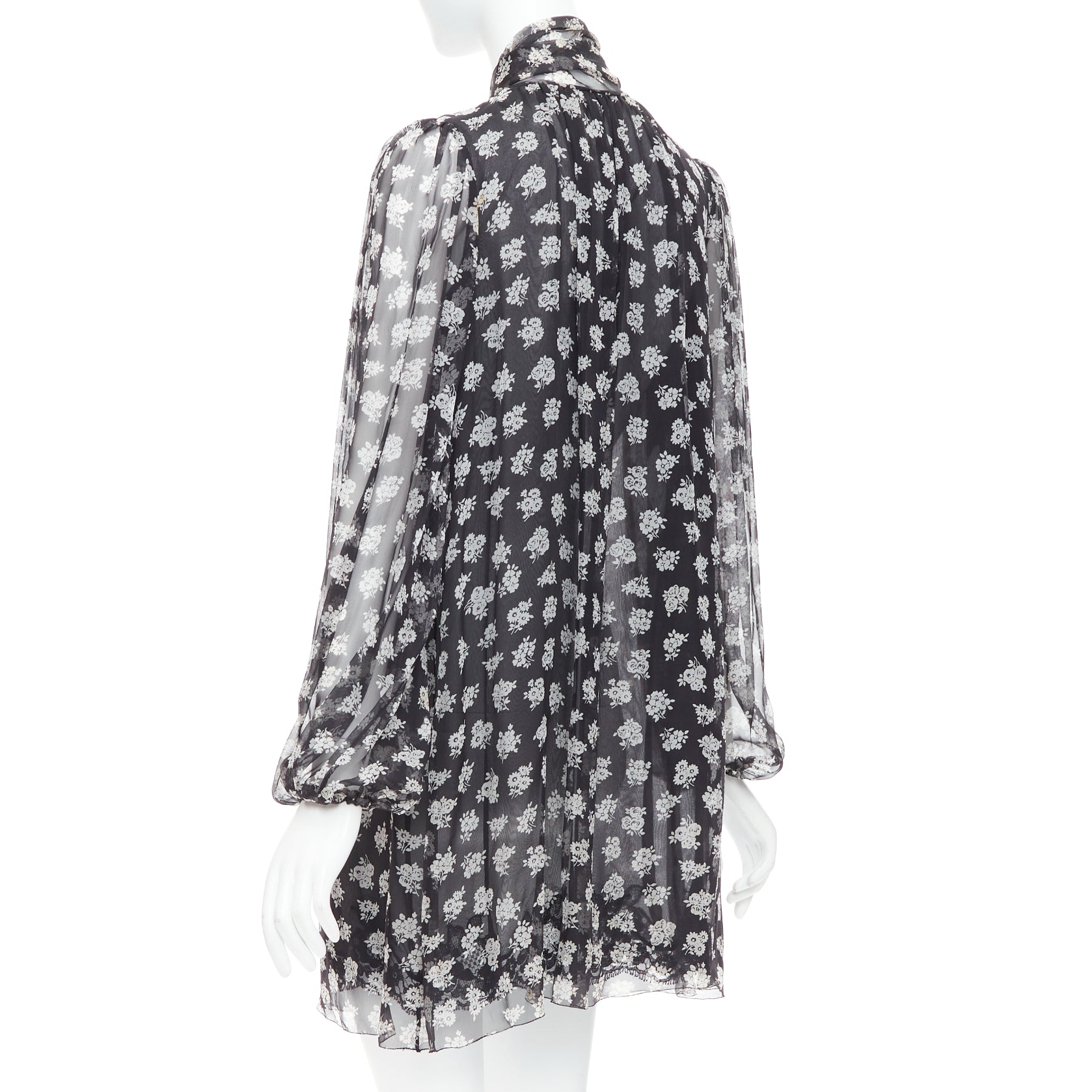 Dolce & Gabbana Floral Sheer Dress - Detail 2