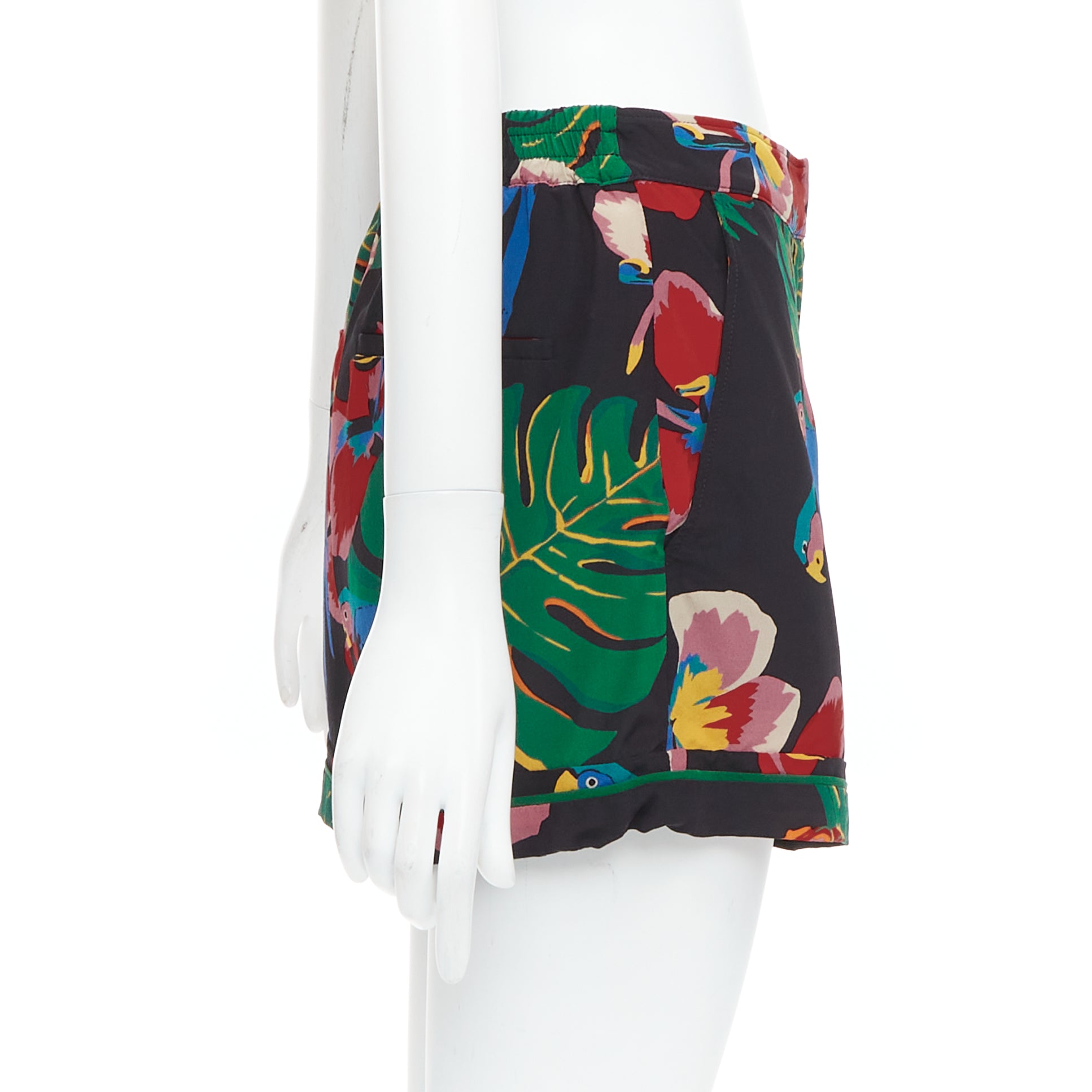 Valentino Parrot Floral Shorts - 4
