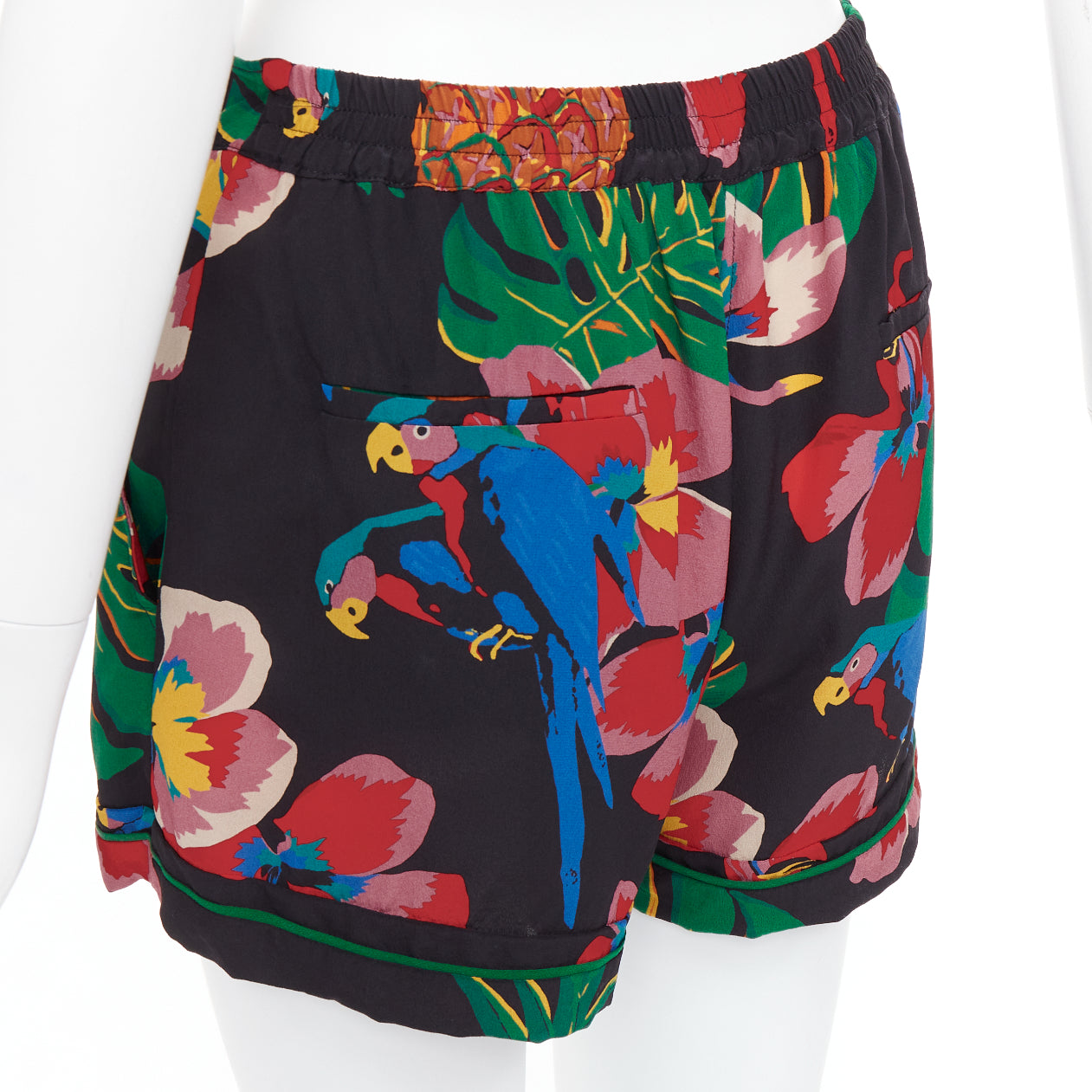 Valentino Parrot Floral Shorts - Detail 2