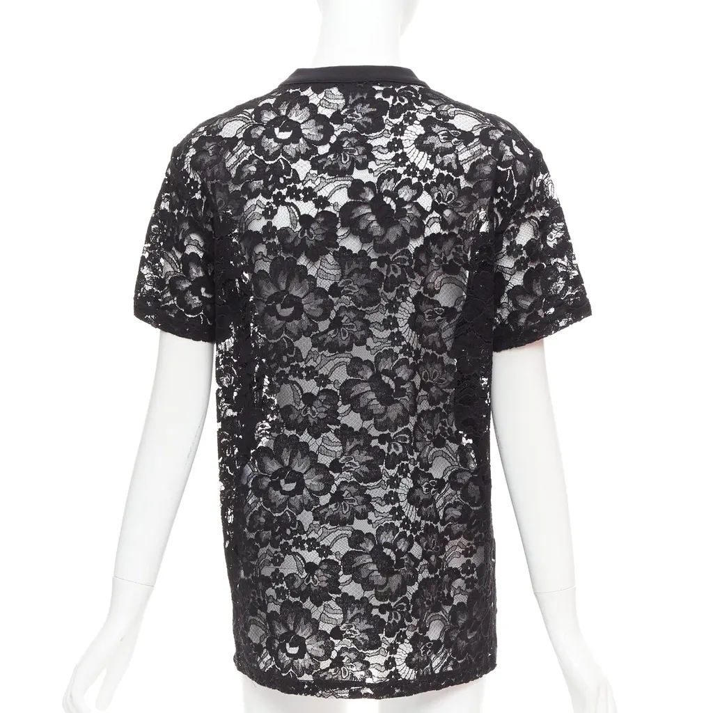 Givenchy Pervert Lace Tee Black Cotton Very good - Box View