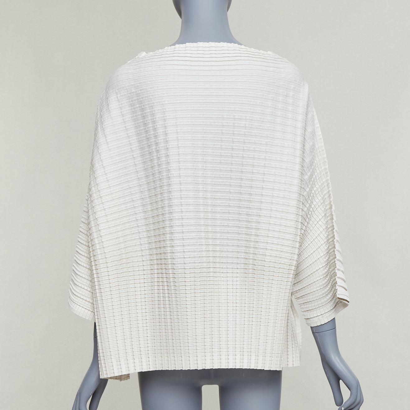 Issey Miyake Crinkled Batwing Top - Side view