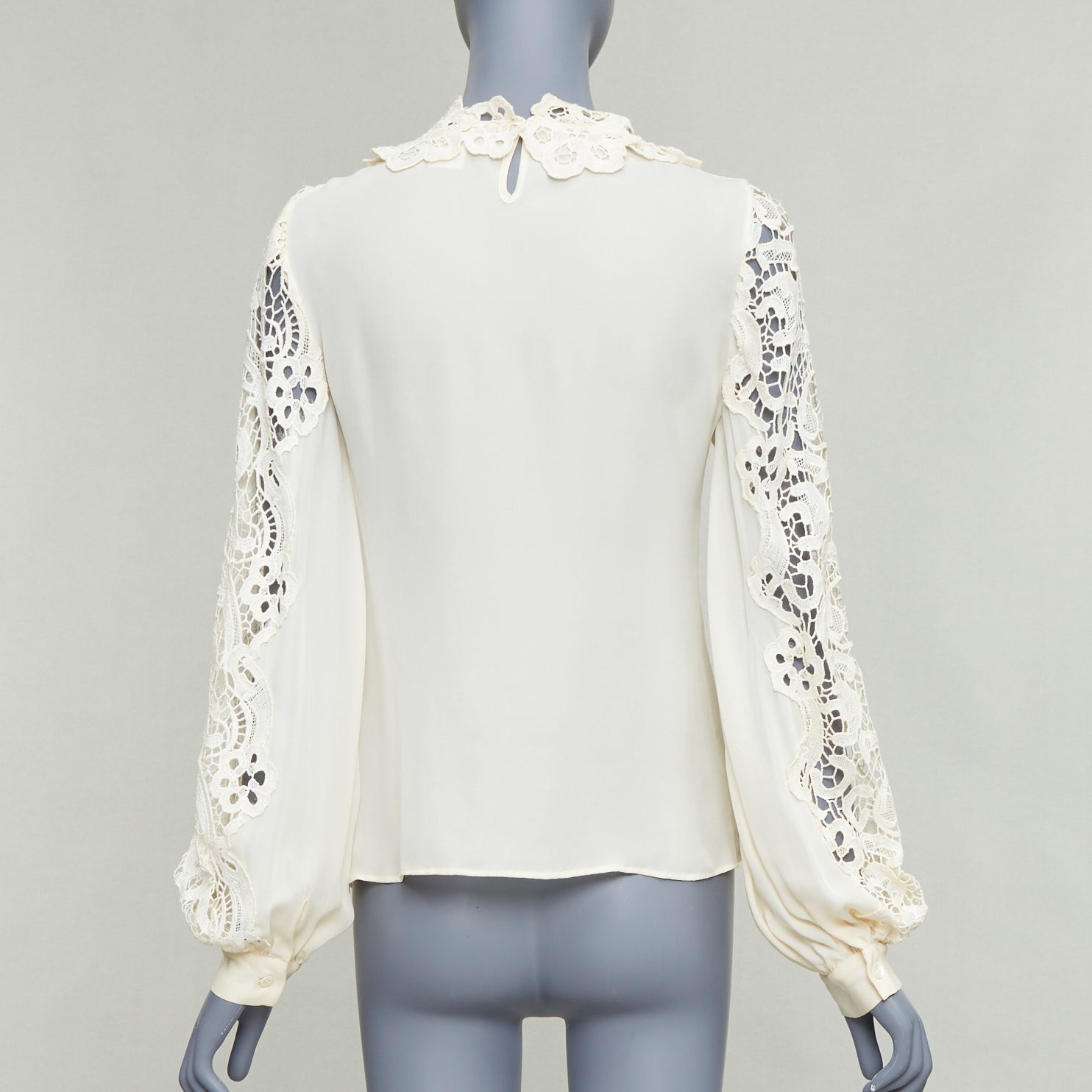 Oscar De La Renta Floral Lace Blouse - Side view
