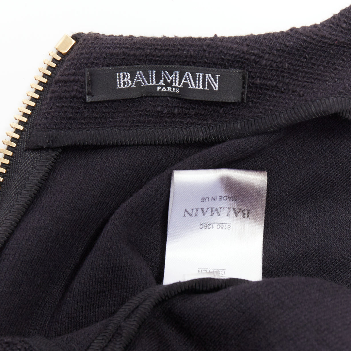 Balmain Tweed Gold Zip Top - Image 10
