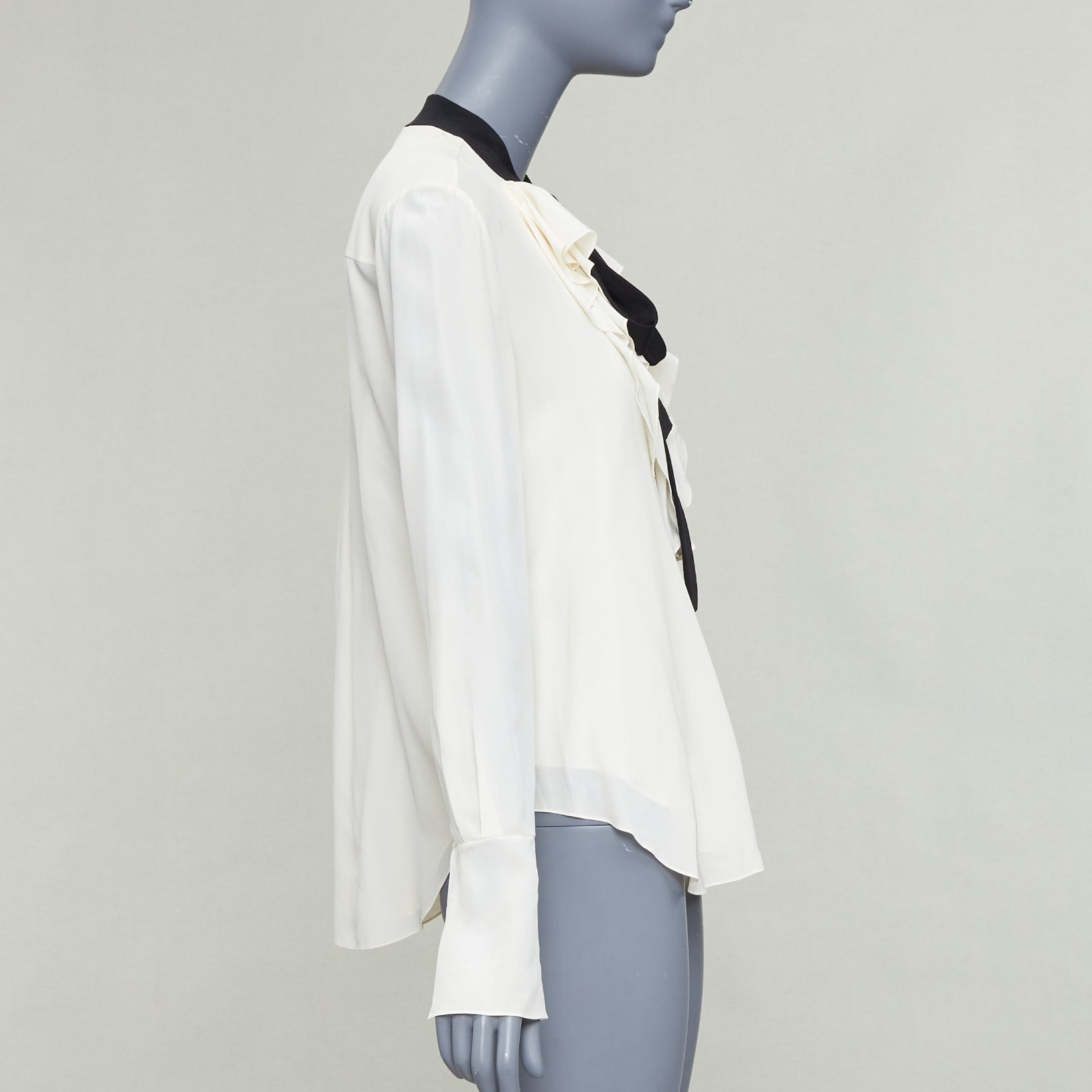Chloe Tie Neck Blouse - 4