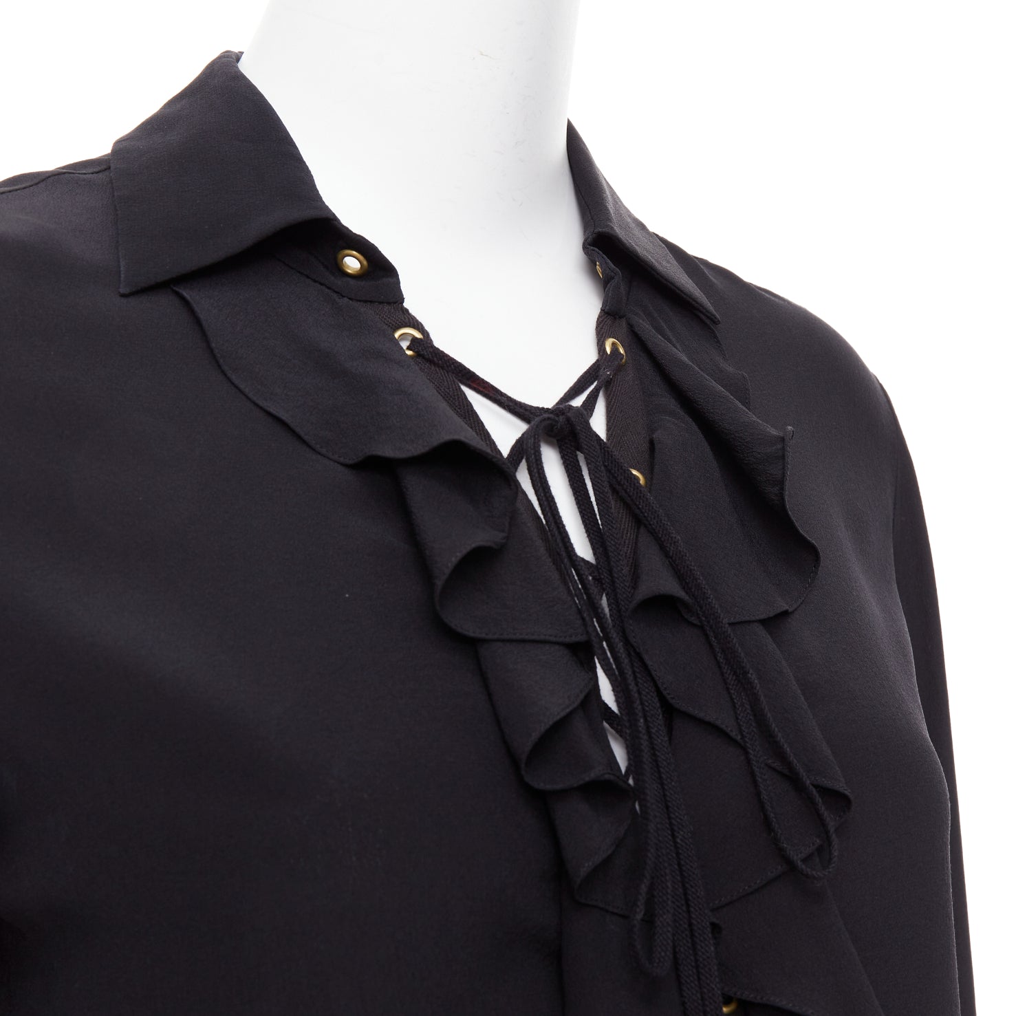 Chloe Ruffle Lace Blouse - Back view