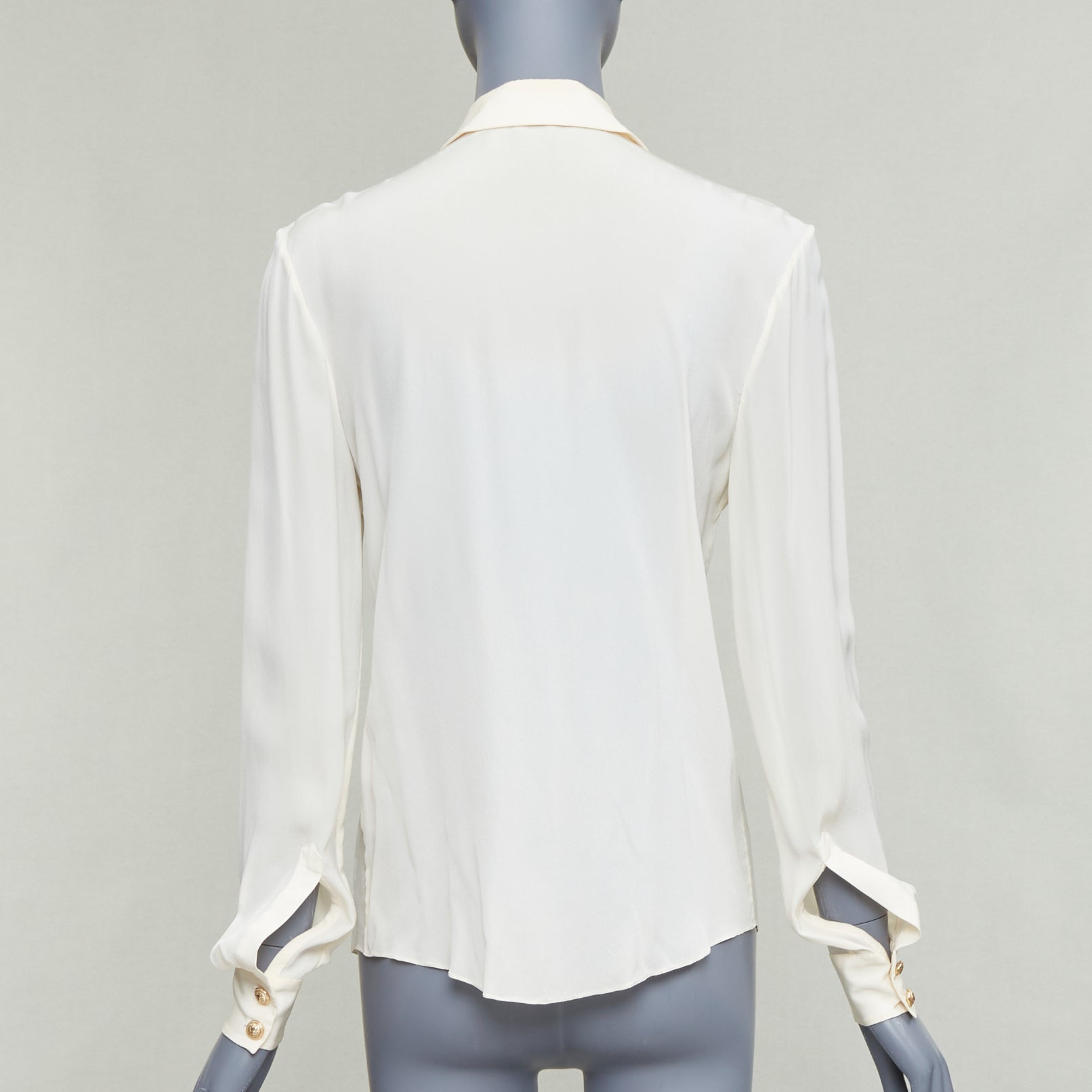 Balmain Gold Button Blouse - Side view