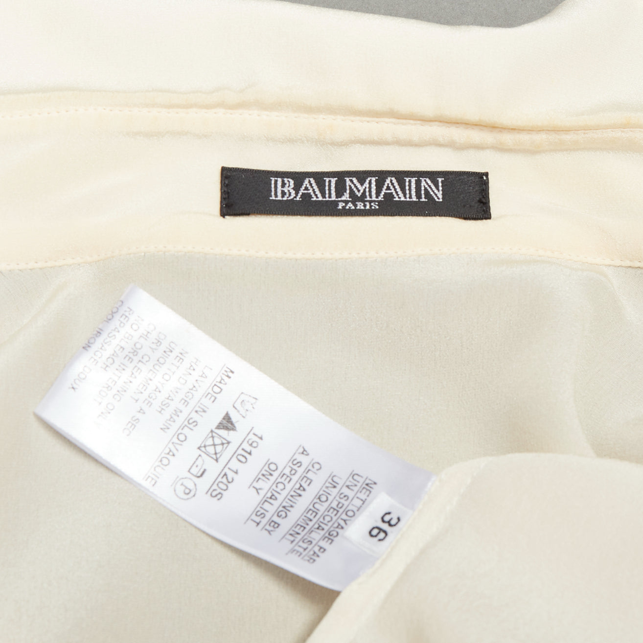 Balmain Gold Button Blouse - Image 10