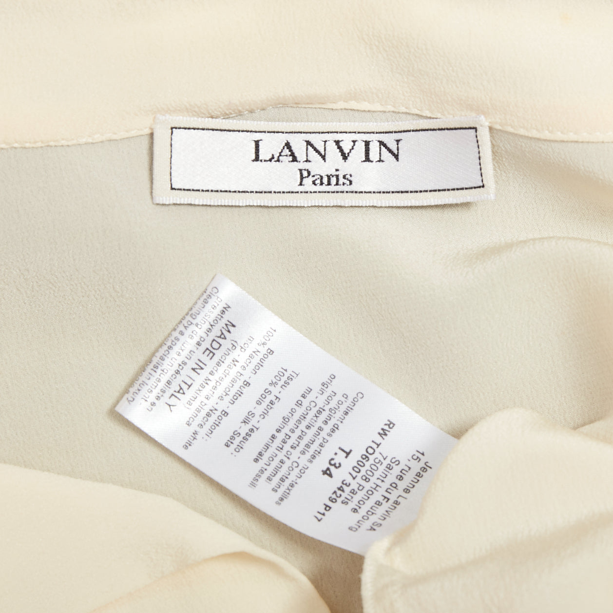 Lanvin Contrast Tie Blouse - Image 10