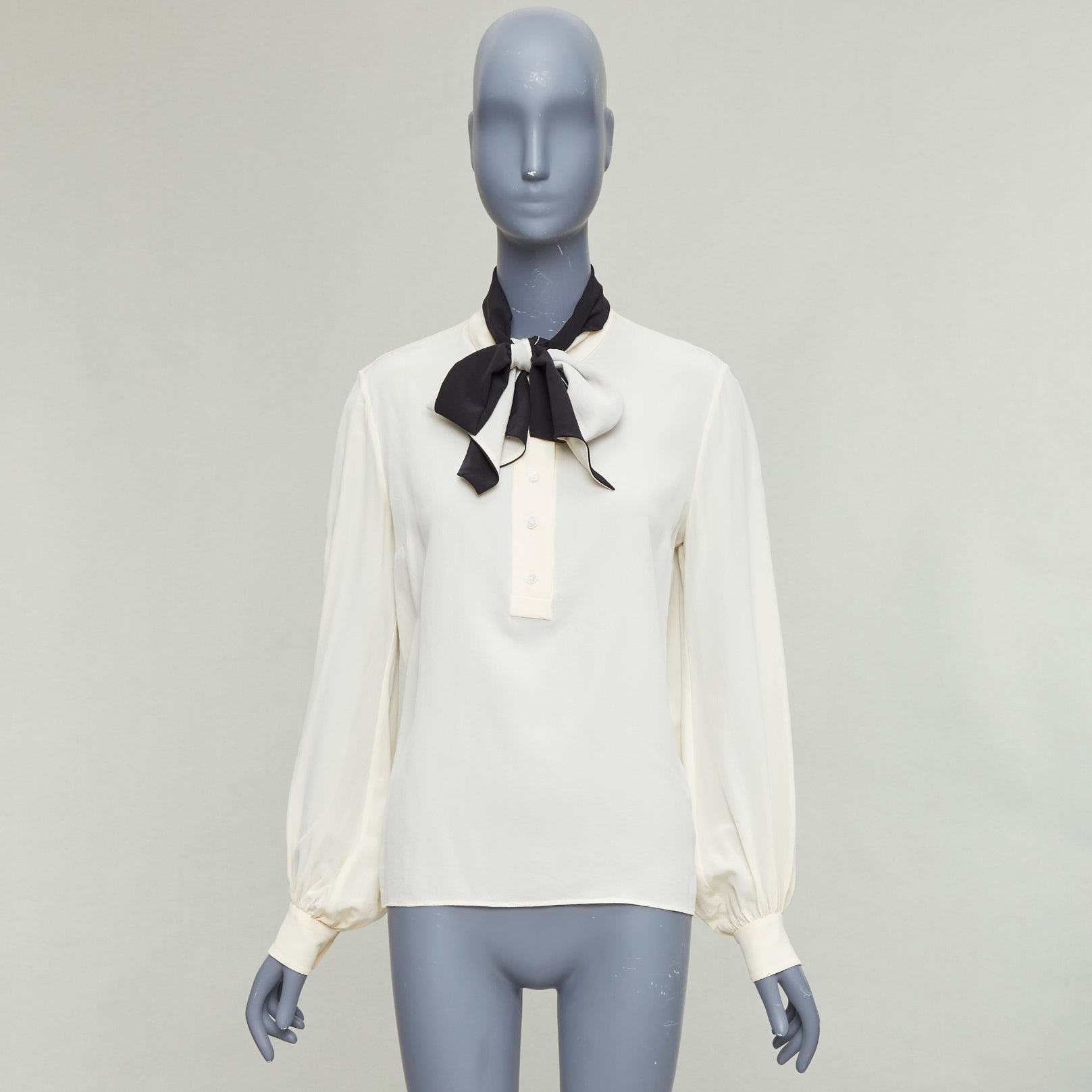 Lanvin Contrast Tie Blouse - Image 11