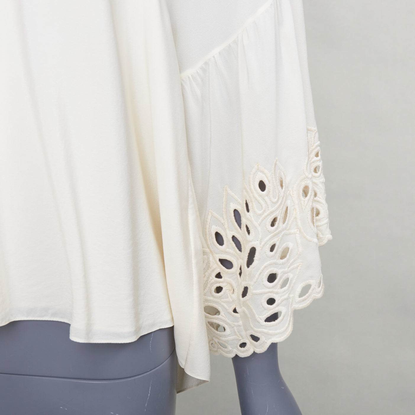 Chloe Eyelet Trim Blouse - Back view