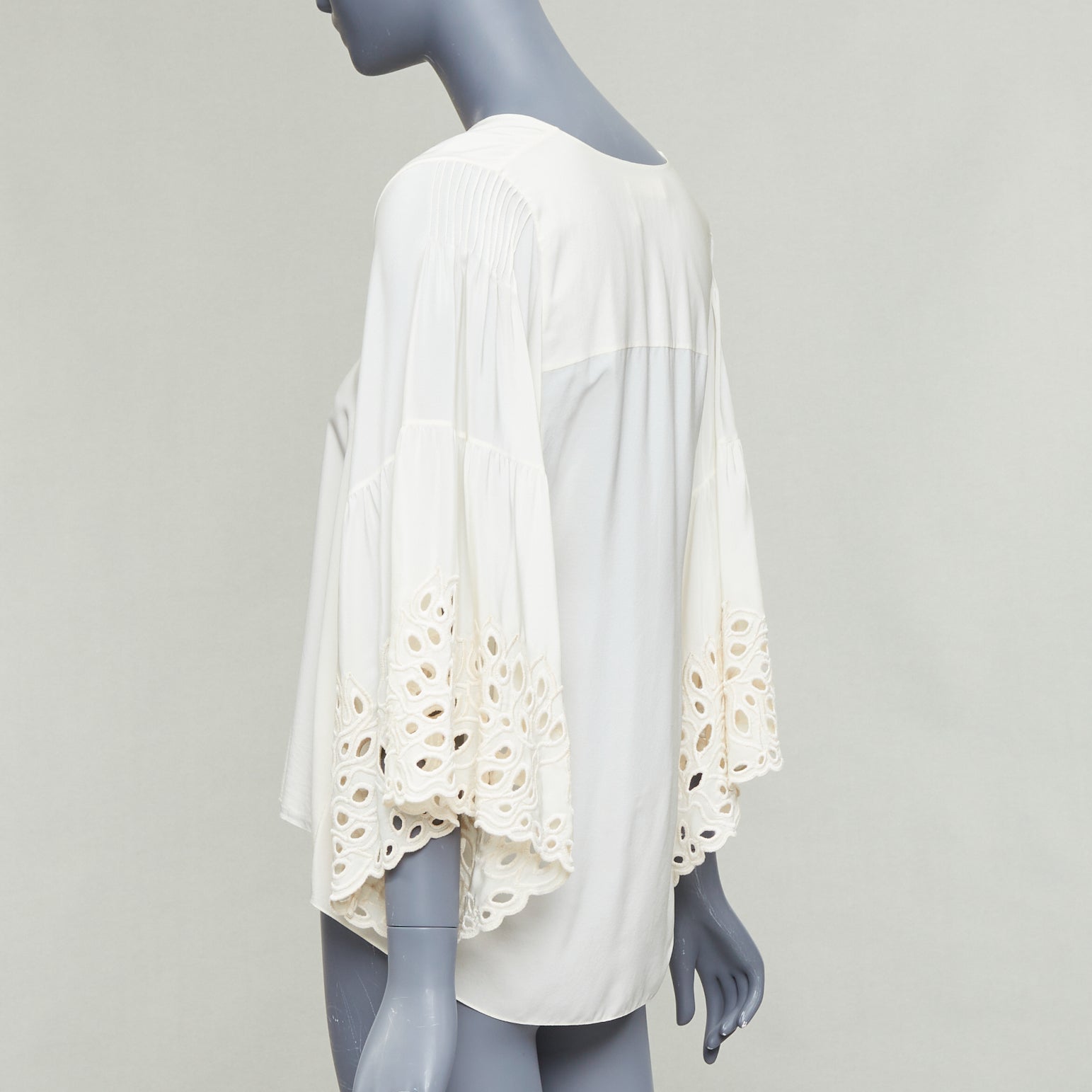 Chloe Eyelet Trim Blouse - Detail 1