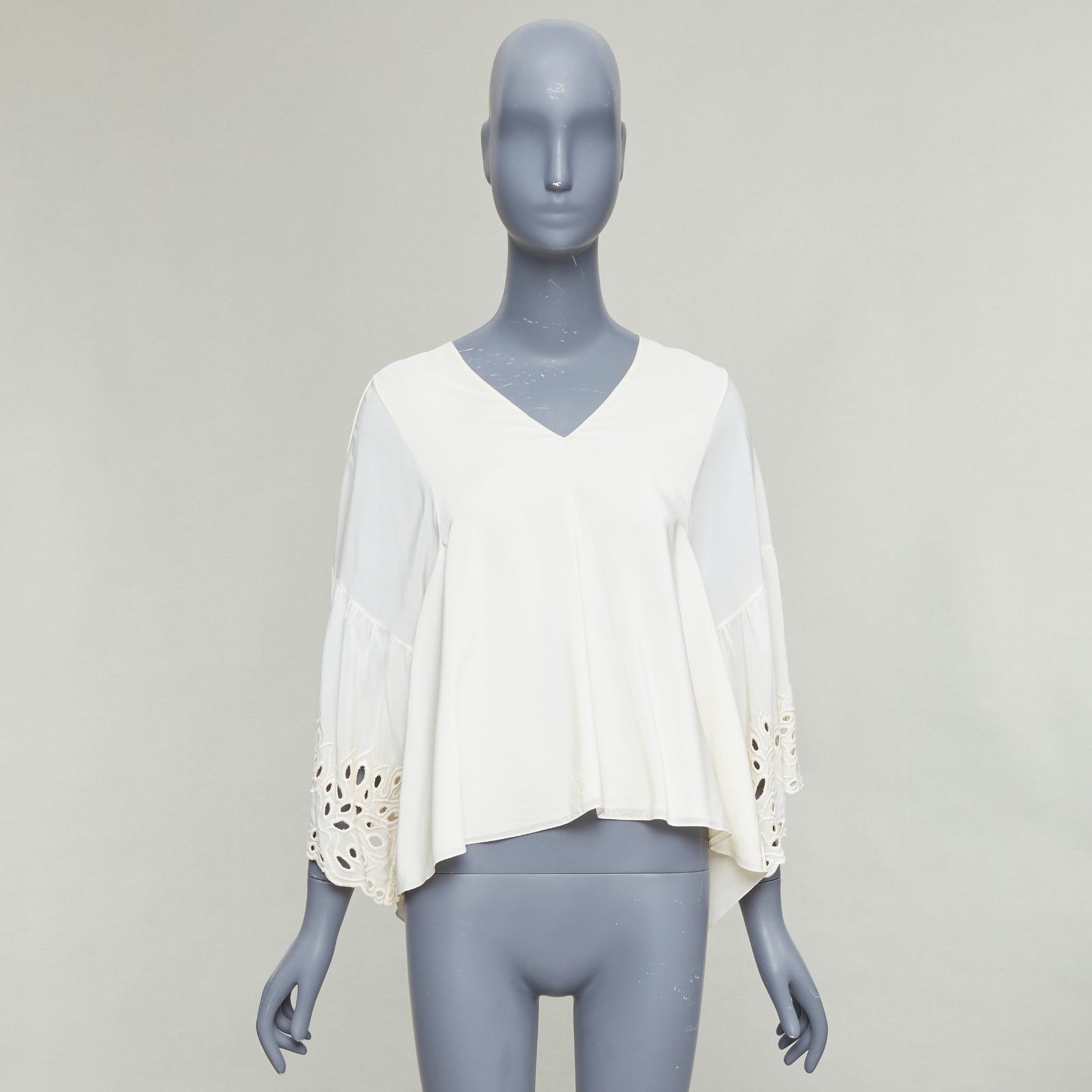 Chloe Eyelet Trim Blouse - Image 11