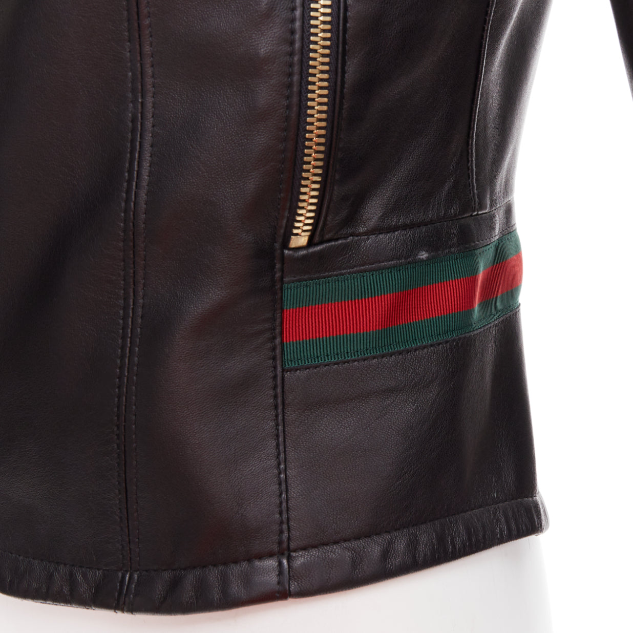 Gucci Web Trim Moto Jacket - Image 10