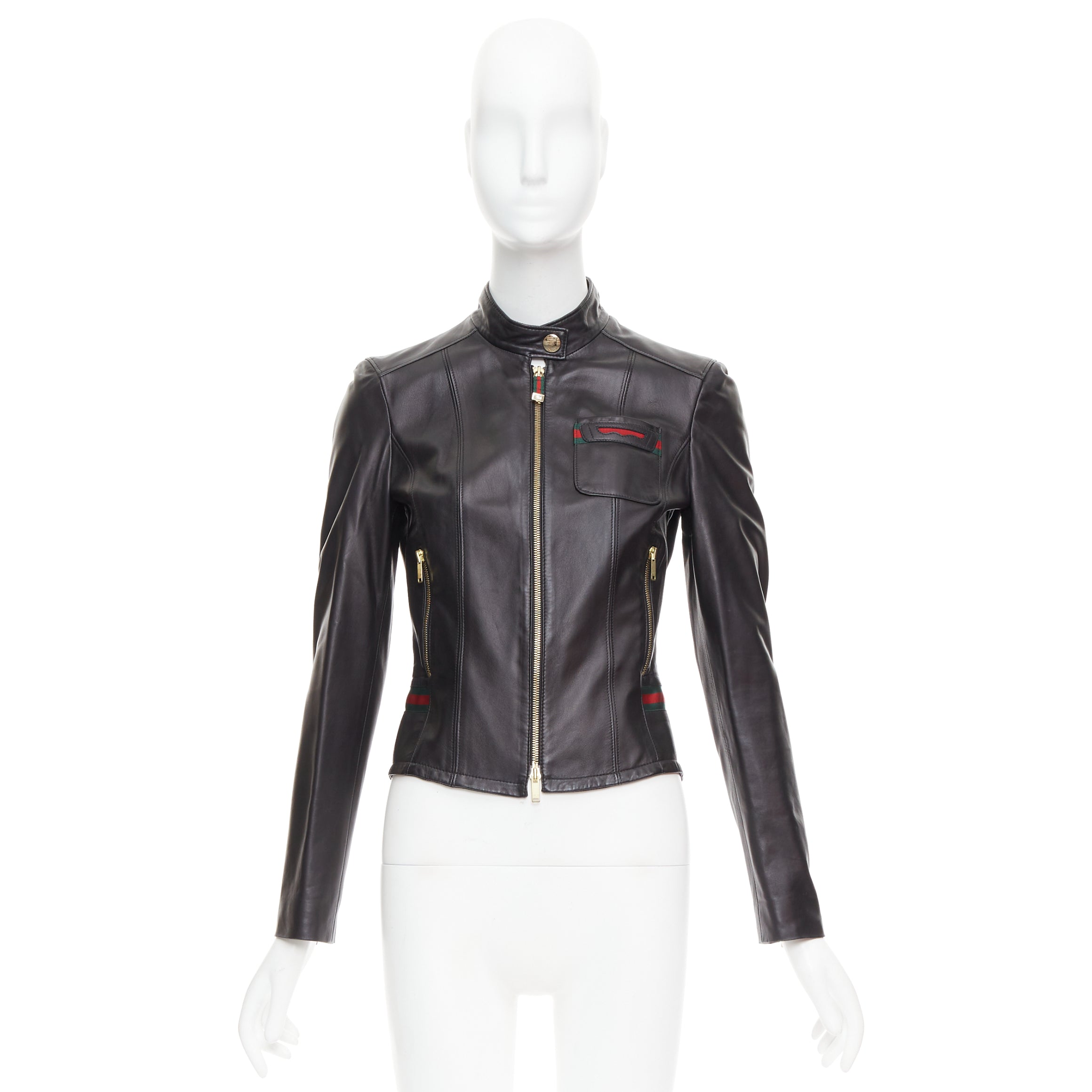 Gucci Web Trim Moto Jacket - Image 12
