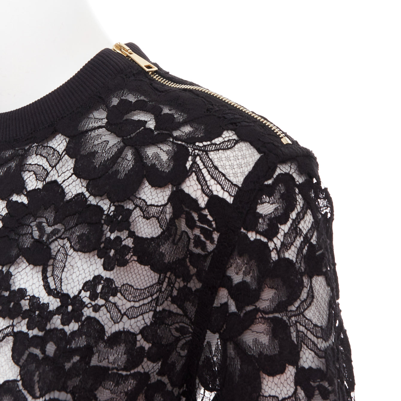 Givenchy Lace Zip Pullover - Back view