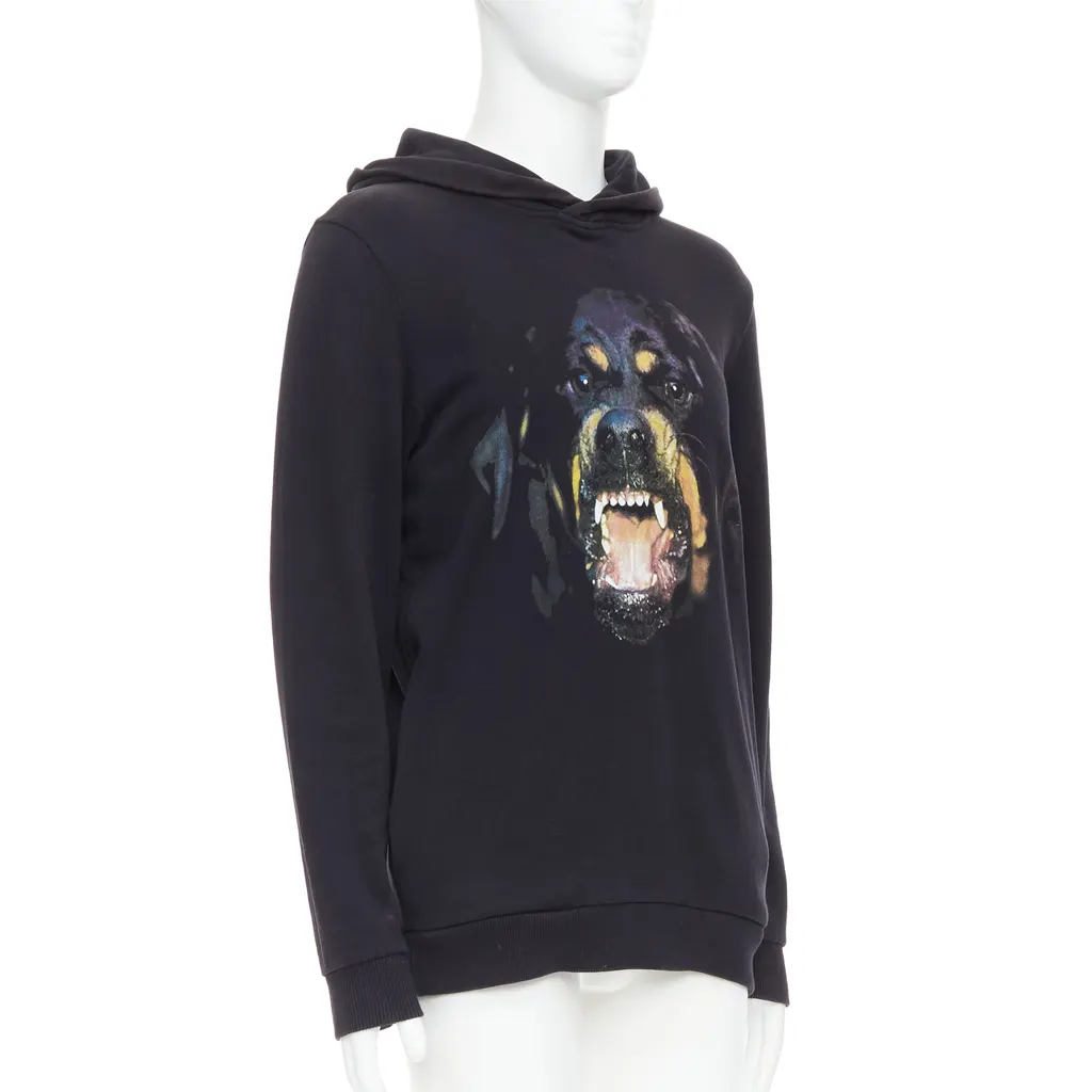 Givenchy Rottweiler Hoodie Black Cotton Fair - Inside View