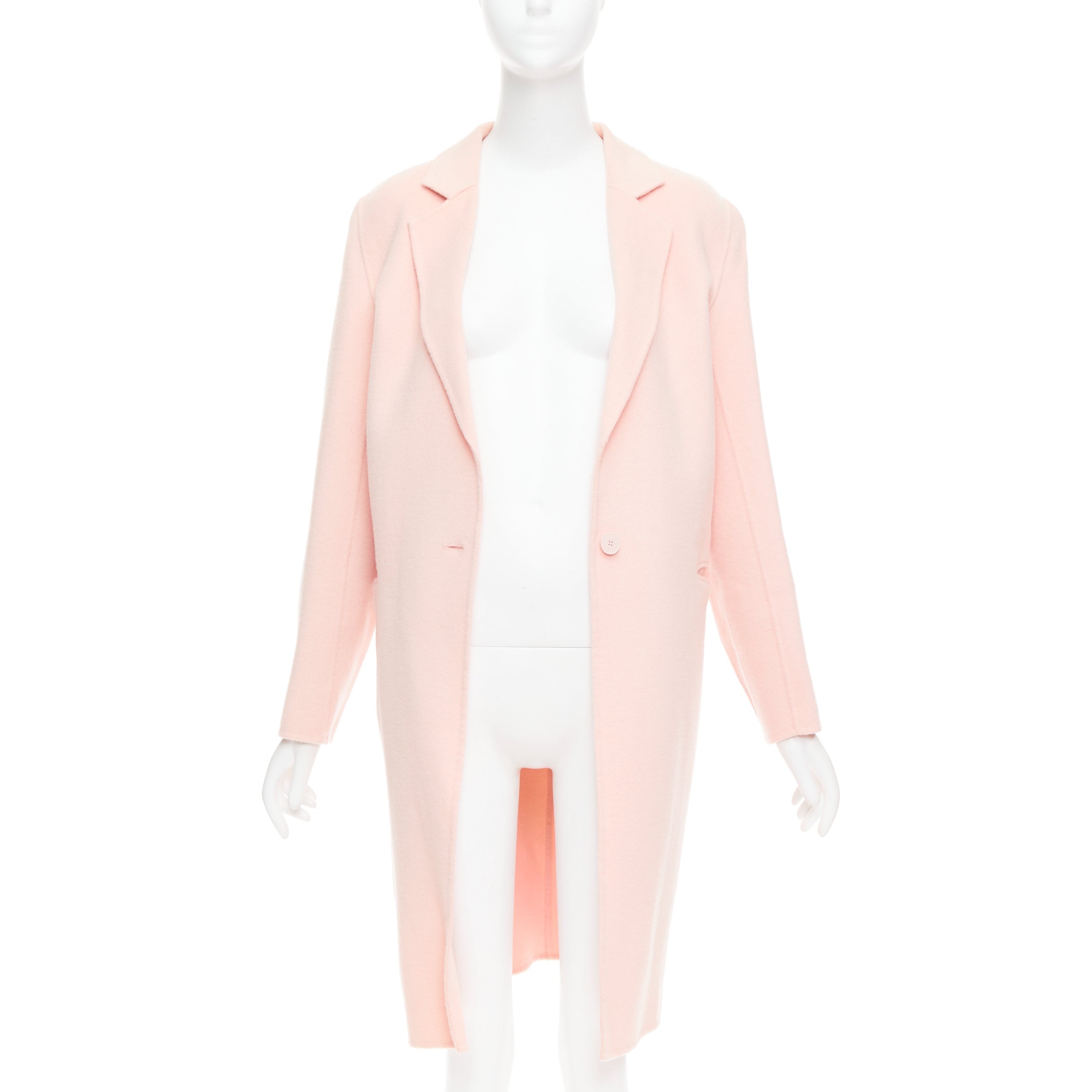 Sandro Pink Notched Collar Coat