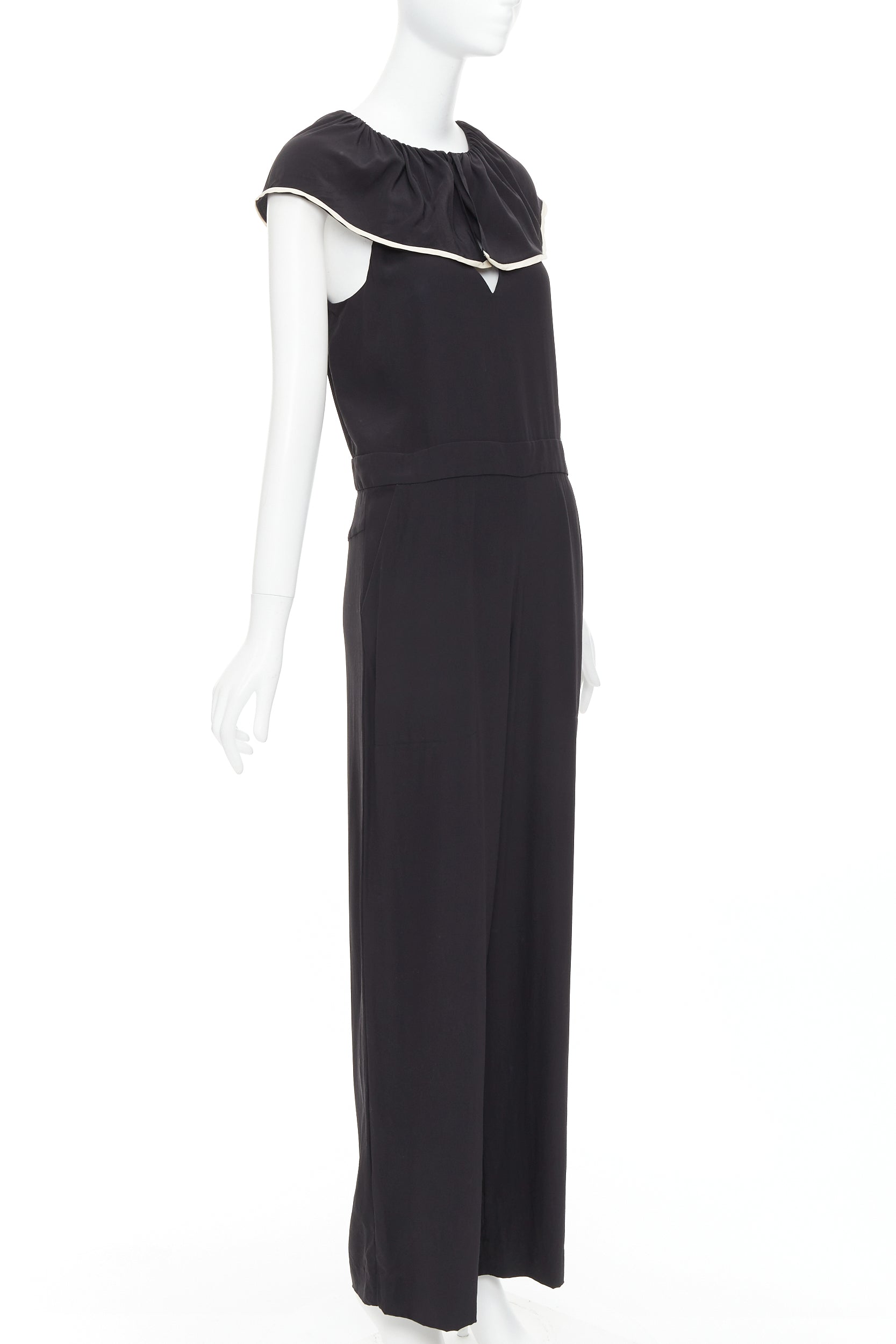 Chloe Silk Ruffle Jumpsuit - Image 6