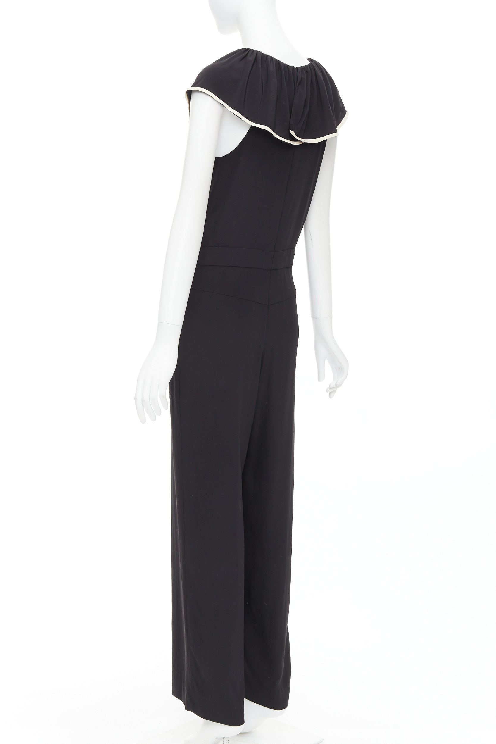 Chloe Silk Ruffle Jumpsuit - Detail 1
