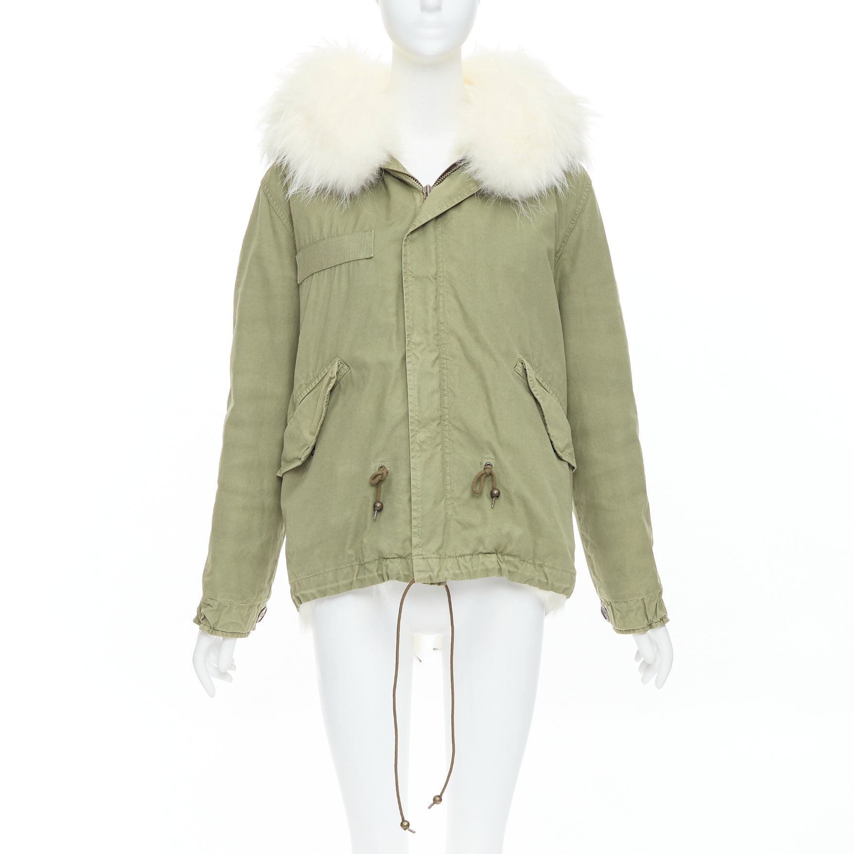 Mr & Mrs Italy Fur Lined Green Parka