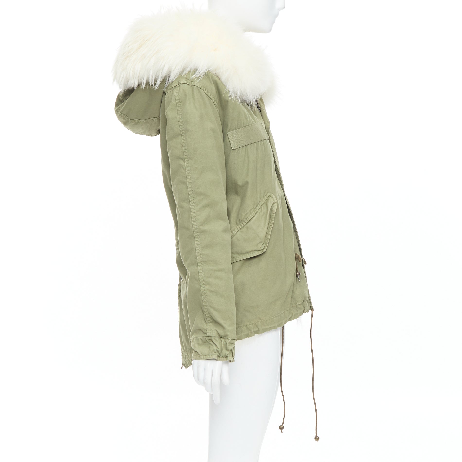 Mr & Mrs Italy Fur Lined Green Parka - 4