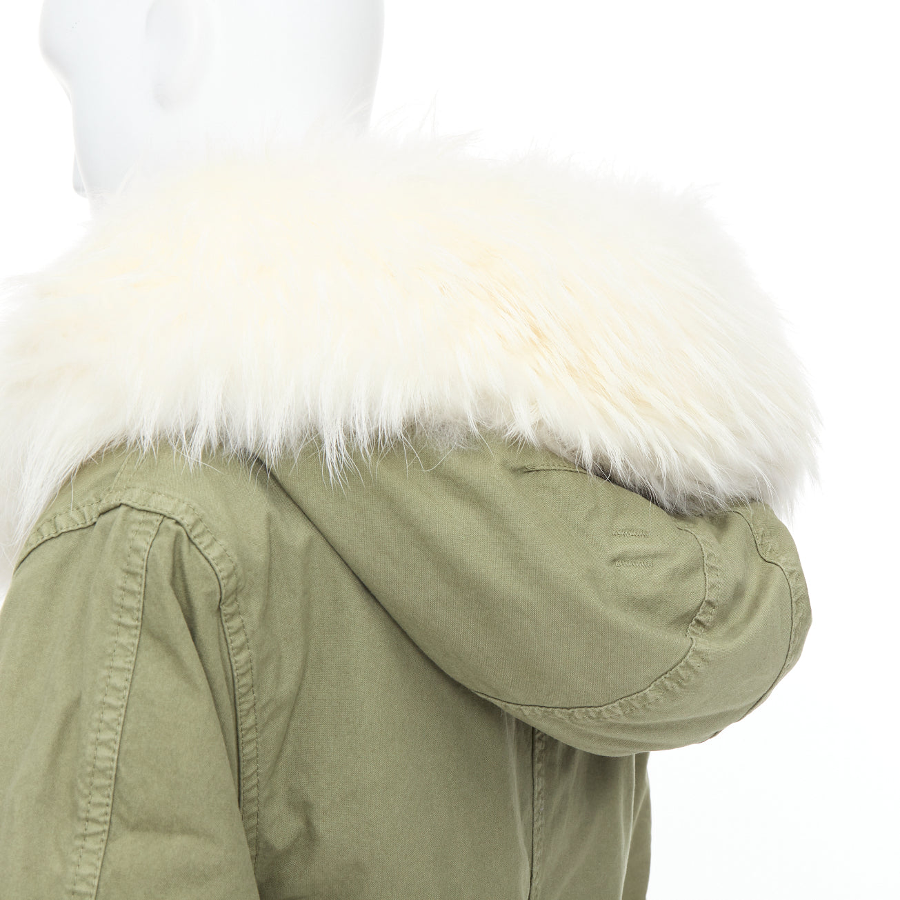 Mr & Mrs Italy Fur Lined Green Parka - Detail 2