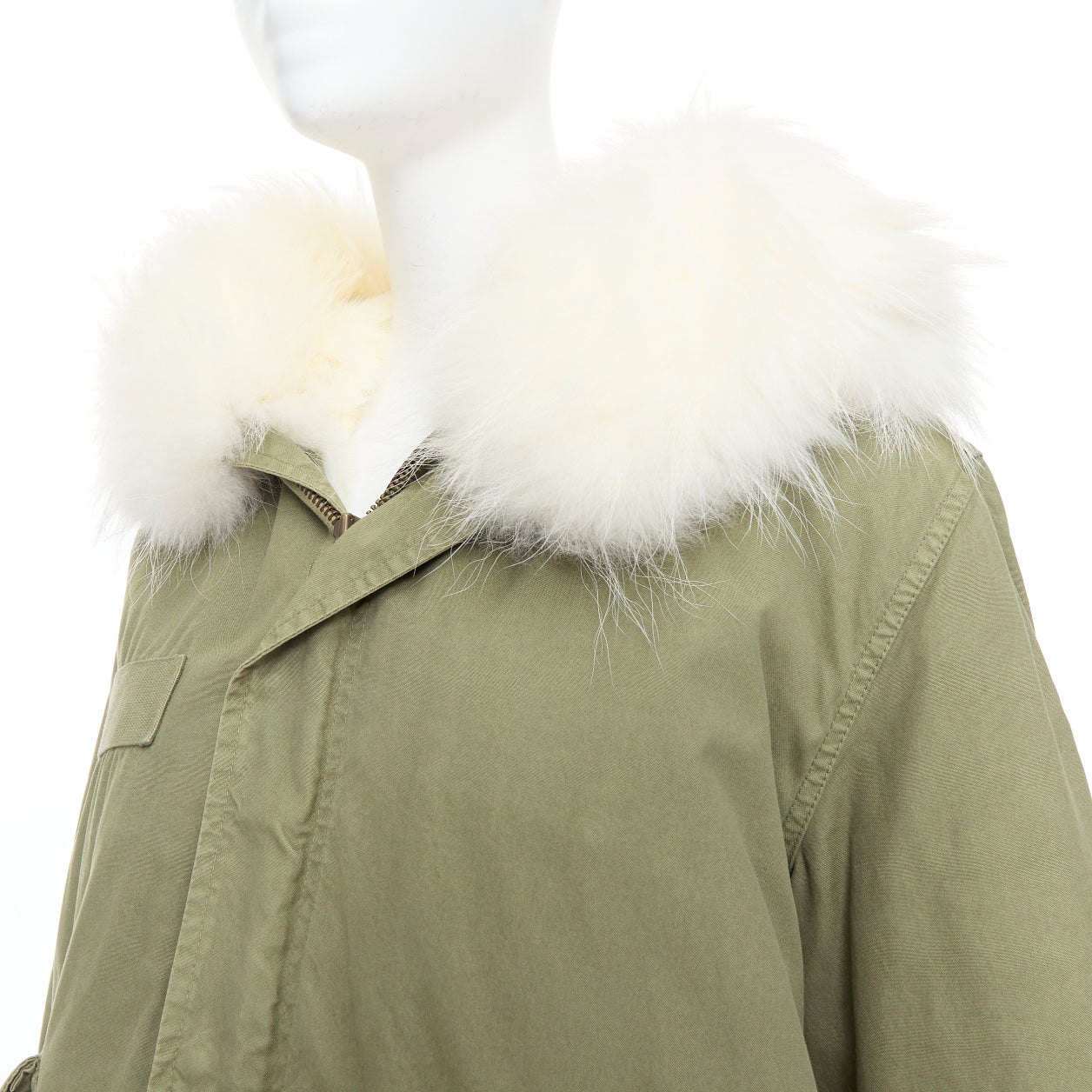 Mr & Mrs Italy Fur Lined Green Parka - Image 10