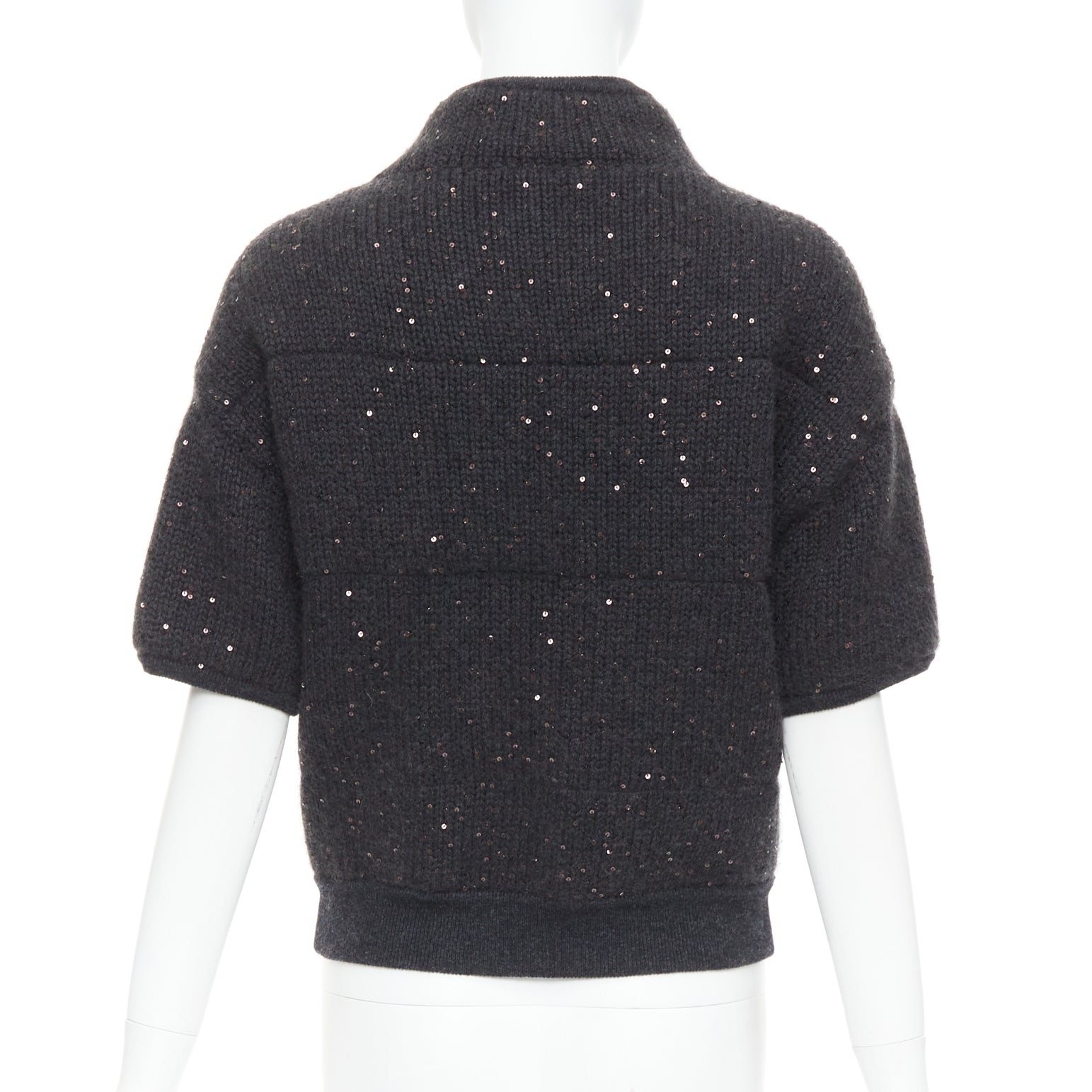 Brunello Cucinelli Sequin Padded Cardigan - Detail 1