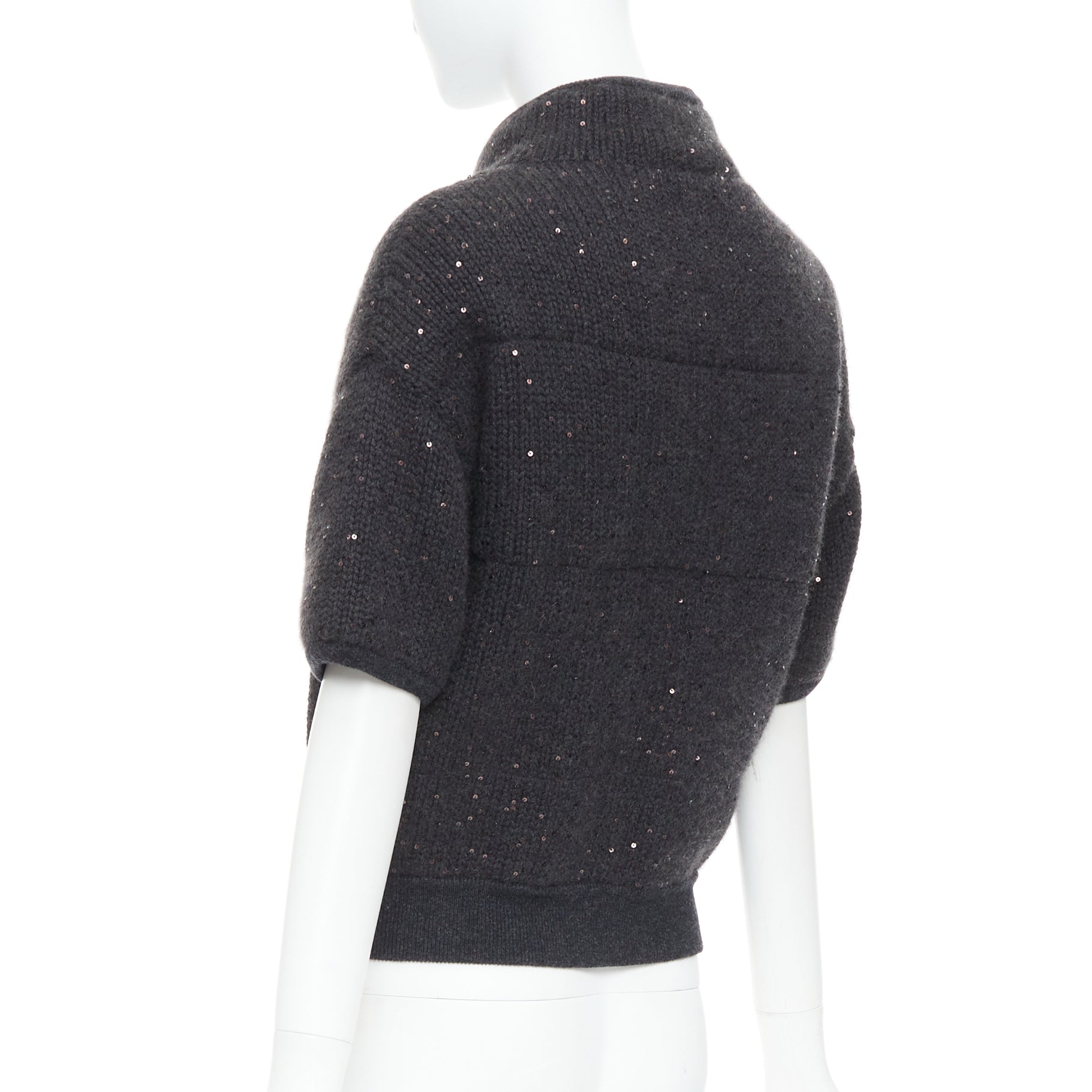 Brunello Cucinelli Sequin Padded Cardigan - Detail 2