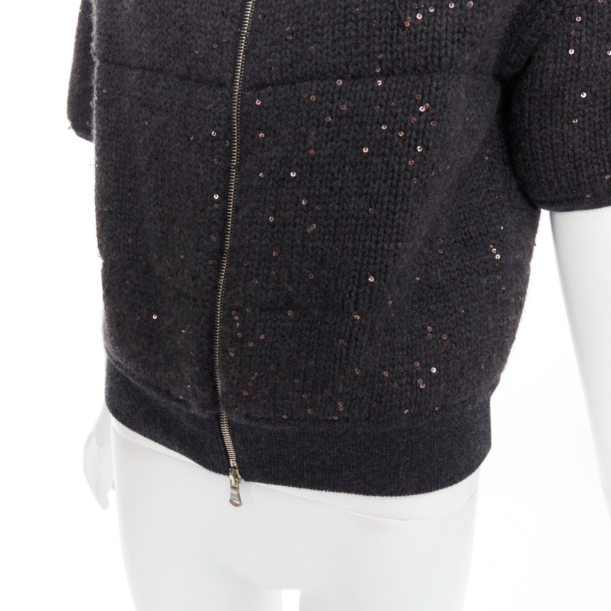 Brunello Cucinelli Sequin Padded Cardigan - Image 10