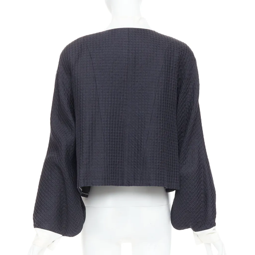Chanel Silk Cotton Jacket Navy Silk Fair - Box View