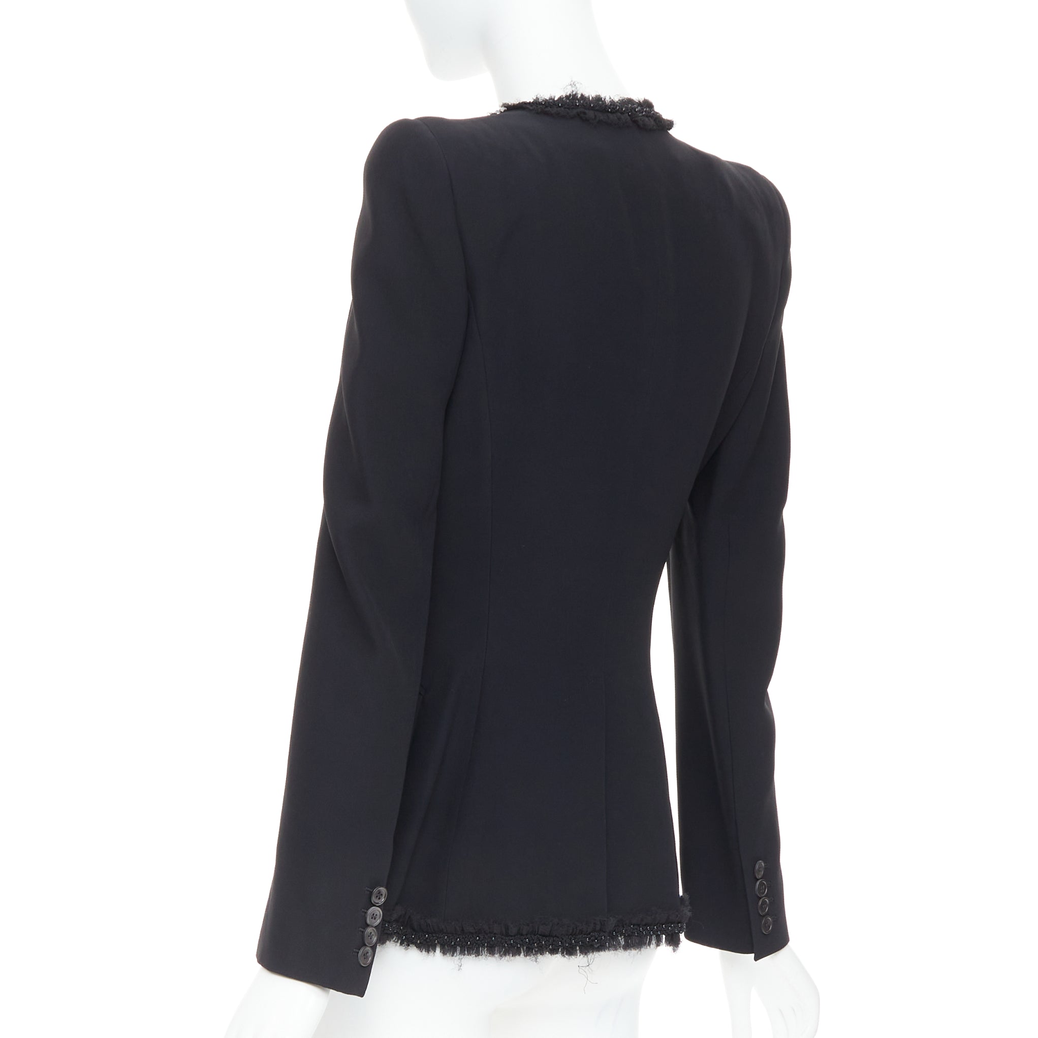 Alexander Mcqueen Beads Ruffle Blazer - Detail 1
