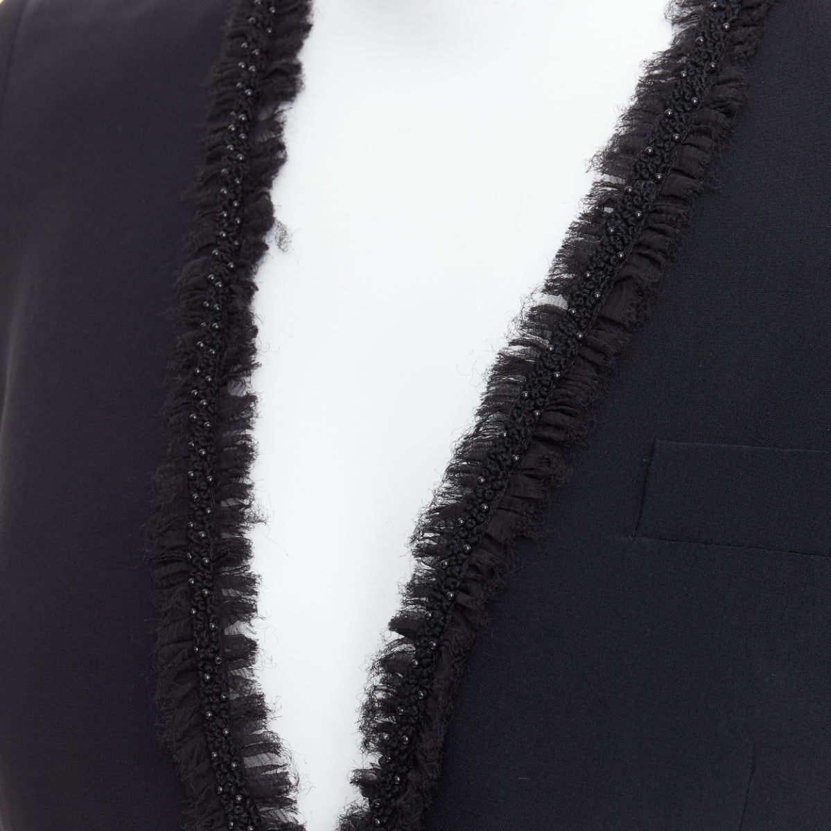 Alexander Mcqueen Beads Ruffle Blazer - Detail 2