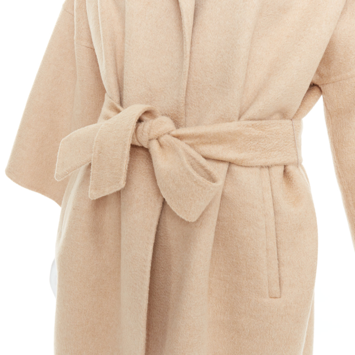 Max Mara Camel Cashmere Belted Coat - Image 10