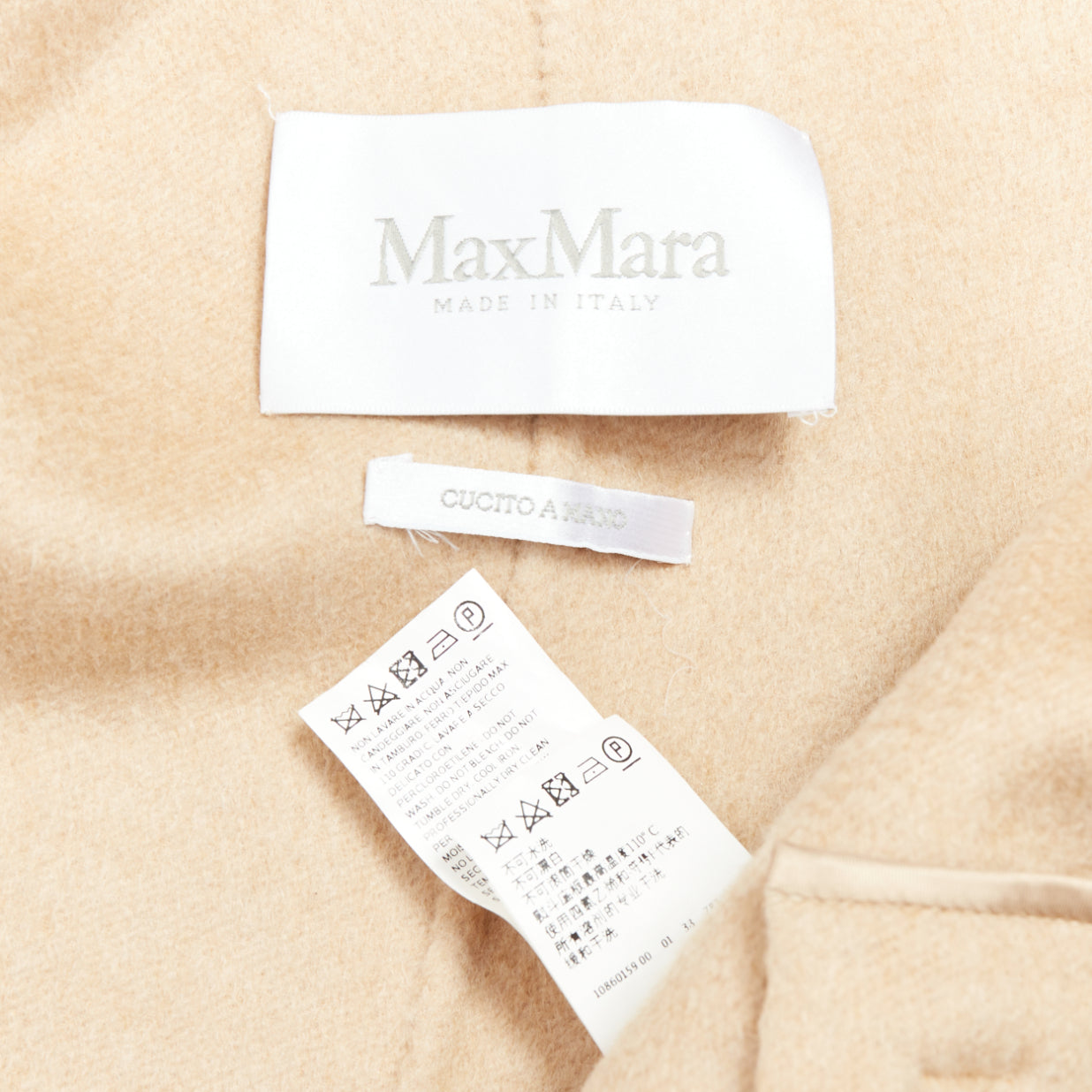 Max Mara Camel Cashmere Belted Coat - Image 11
