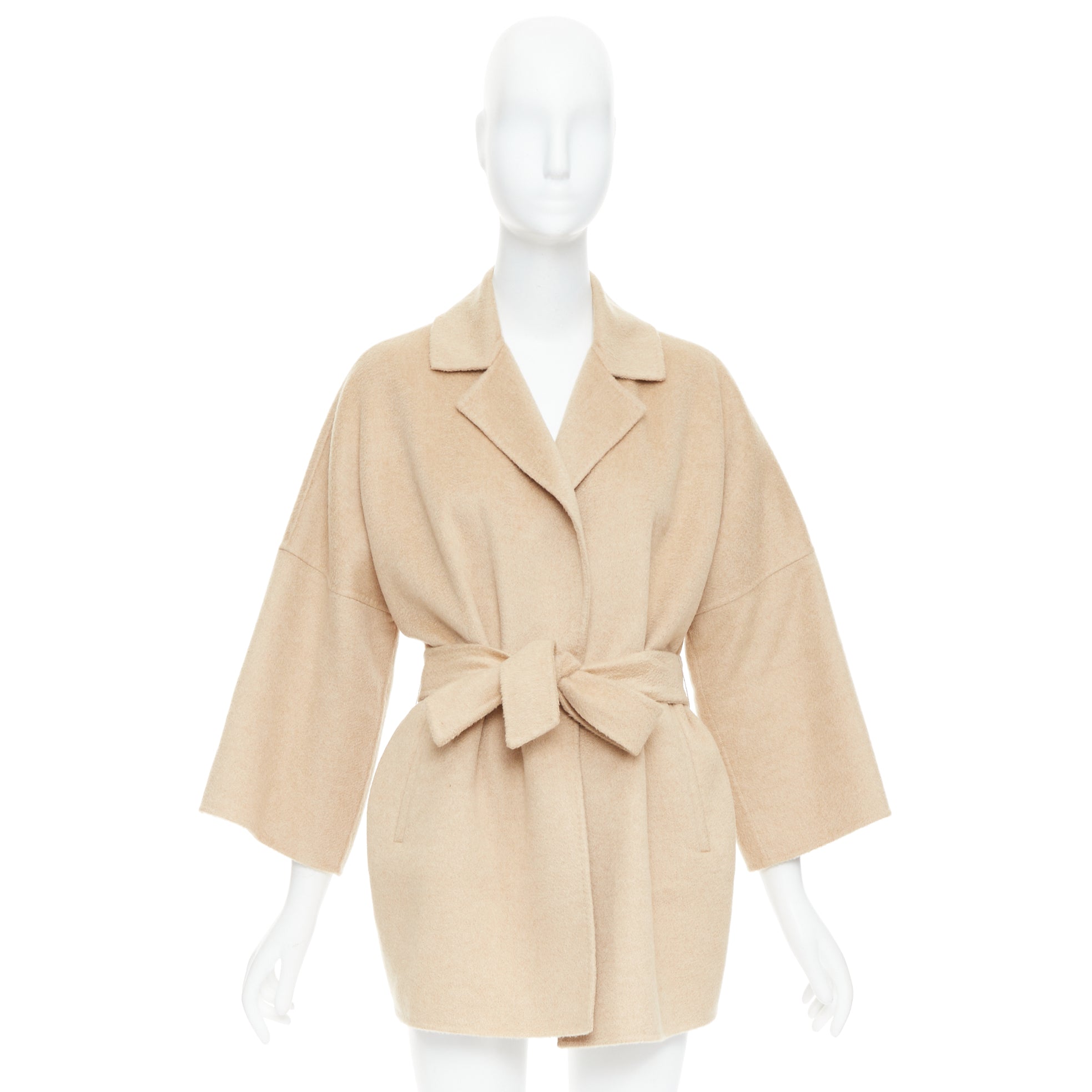 Max Mara Camel Cashmere Belted Coat - Image 12