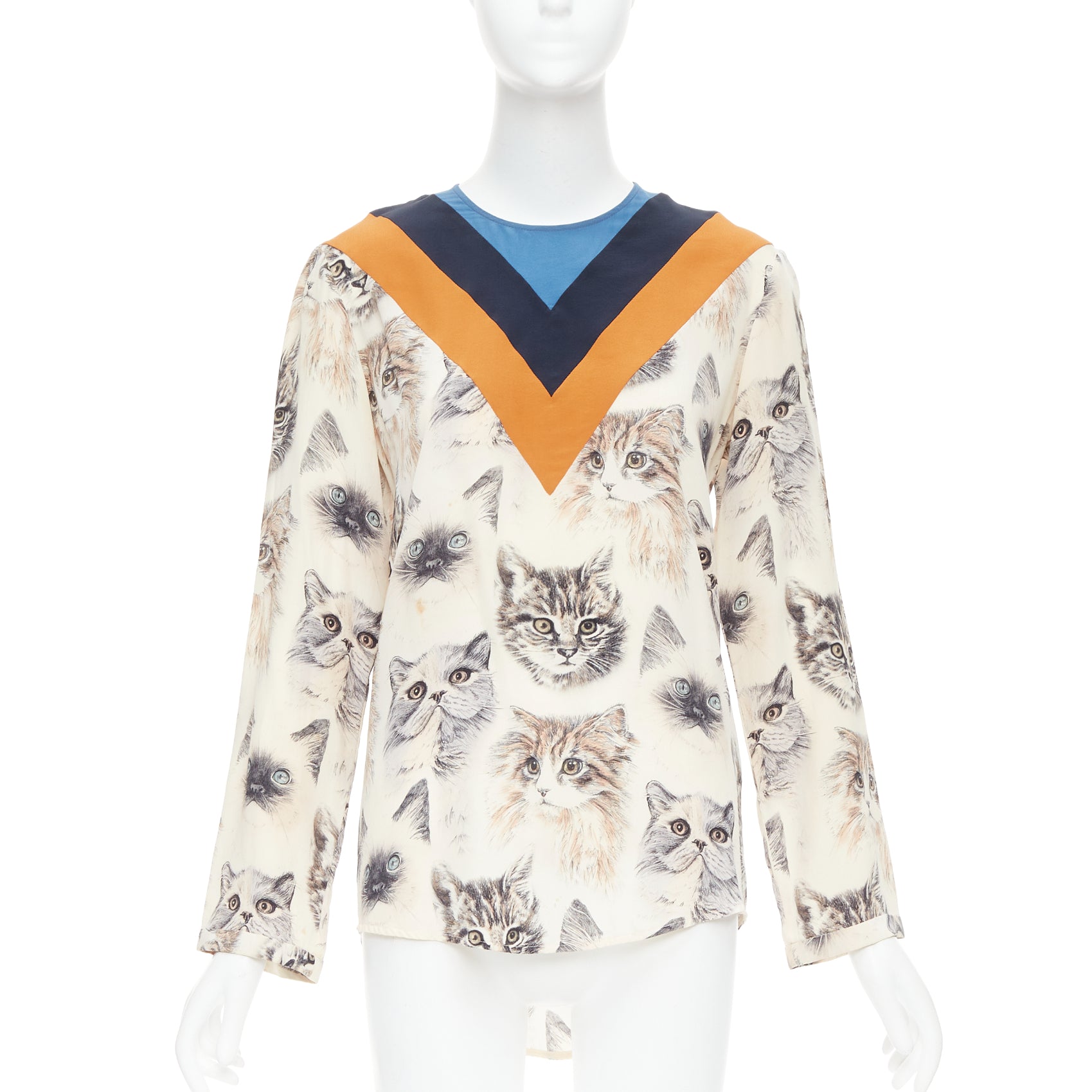 Stella Mccartney Cat Print Blouse