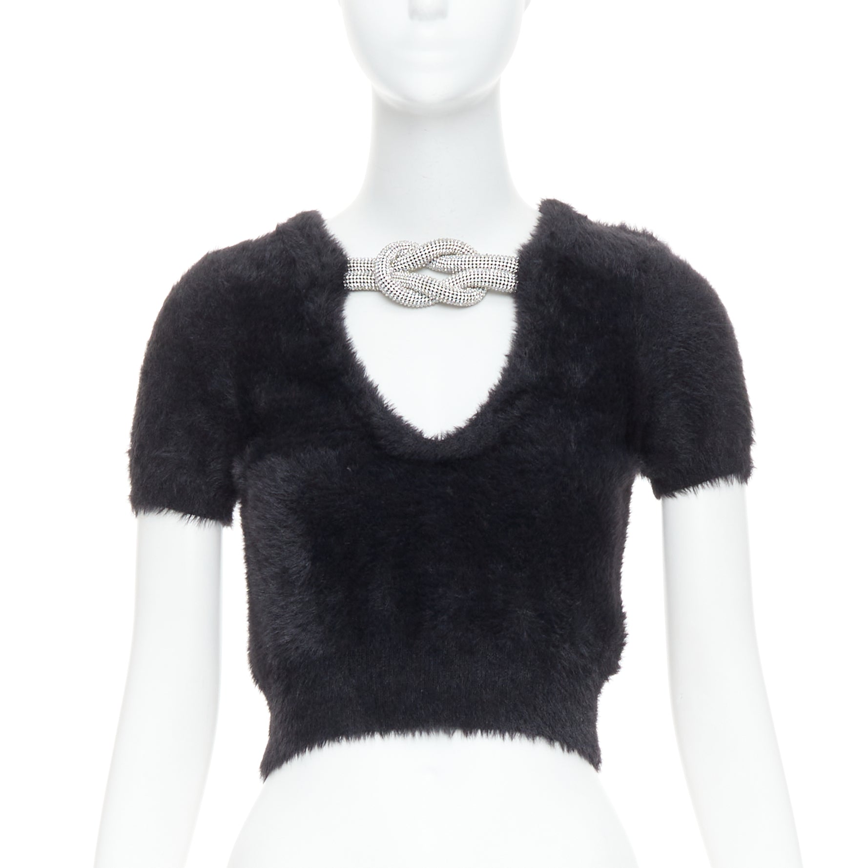 Alexander Wang Crystal Knot Sweater