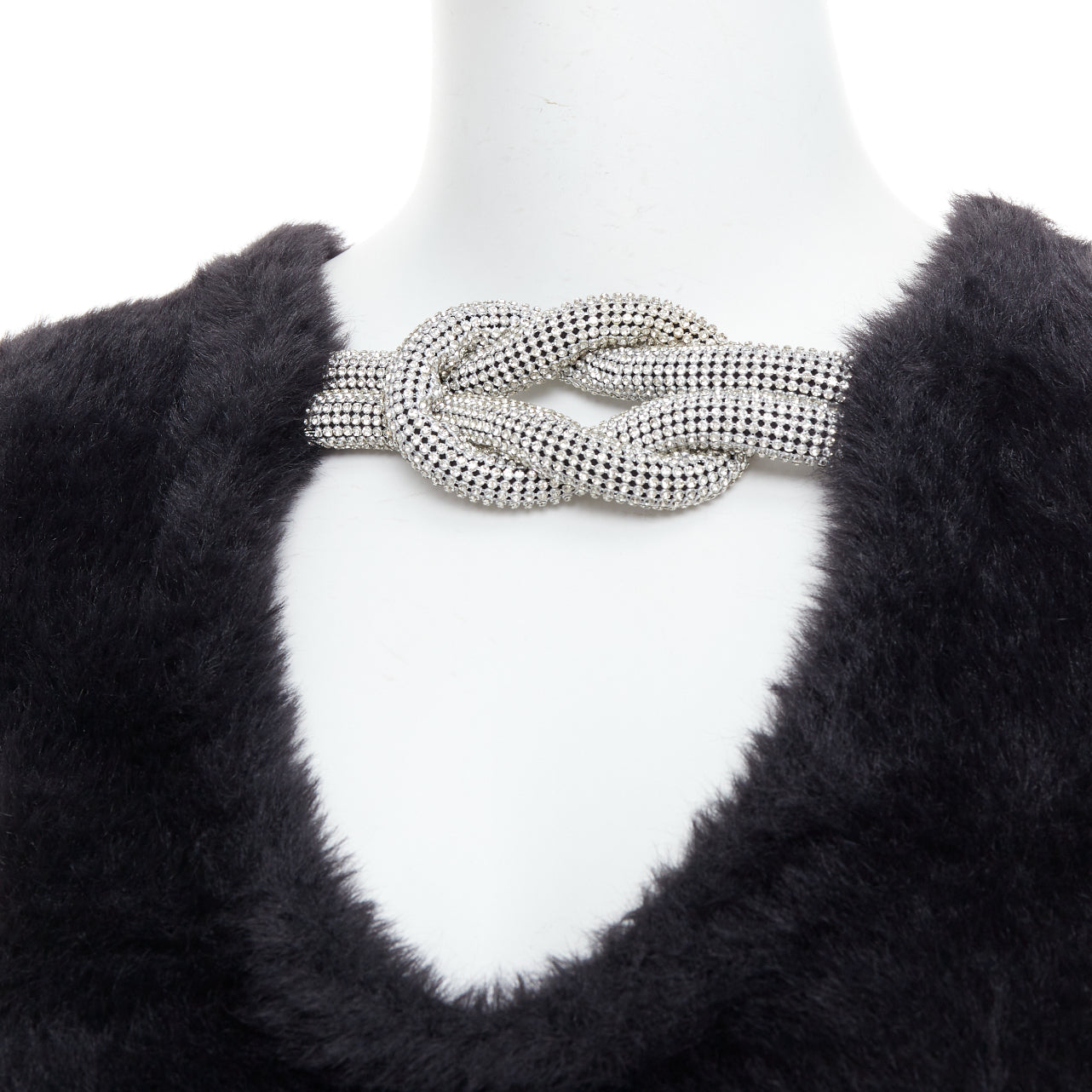 Alexander Wang Crystal Knot Sweater - Back view